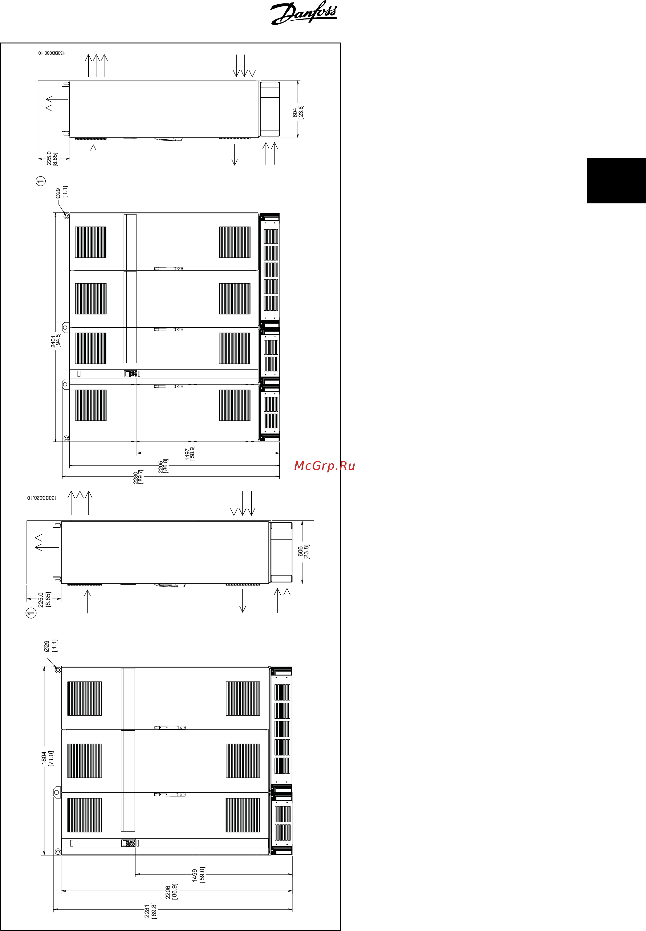 Danfoss VLT Automation Drive FC-302N160KT5 [21/145] Automationdrive fc 300 для мощных приводов инструкция по эксплуатации 3 монтаж