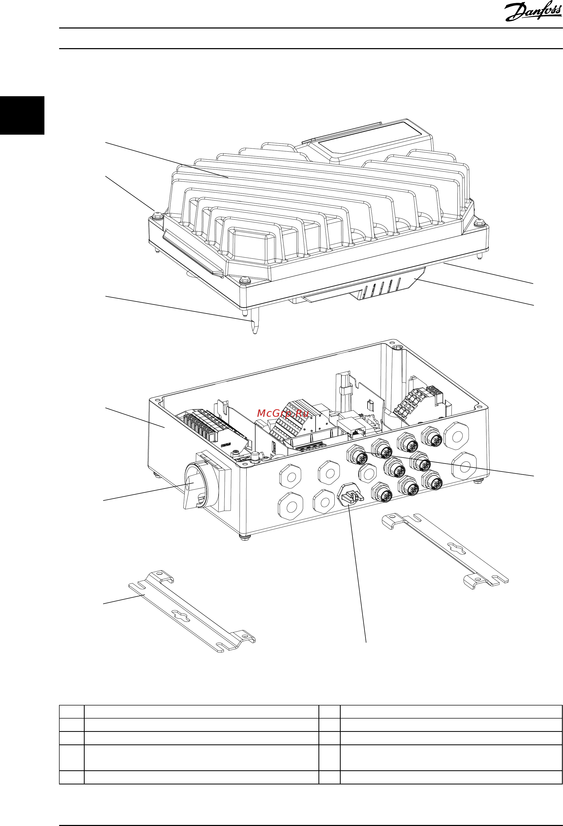 Danfoss FCD302 [11/85] Exploded view of the fcd 302