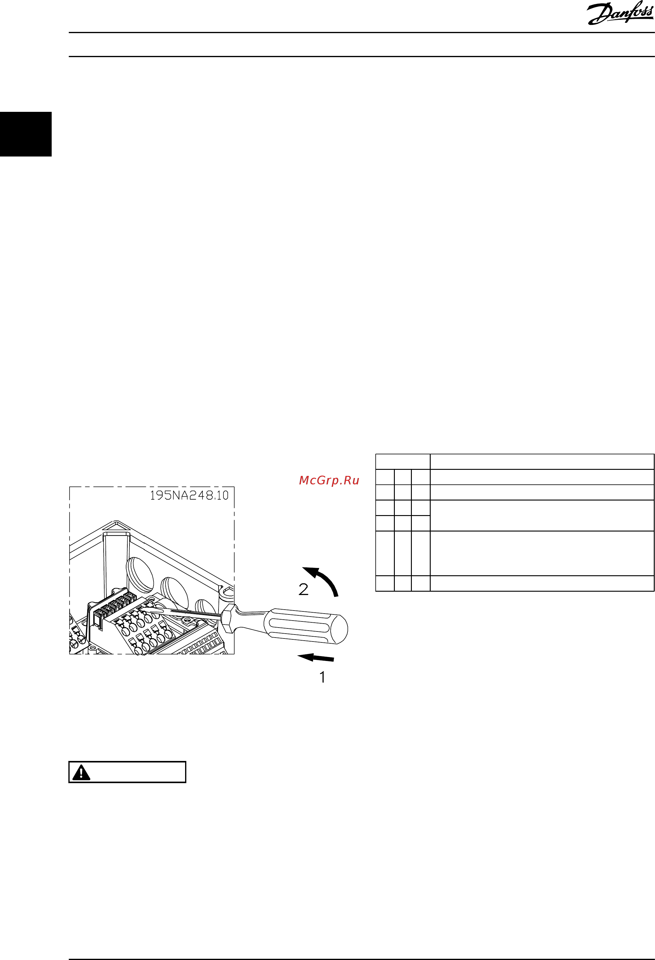 Danfoss FCD302 [19/85] Caution