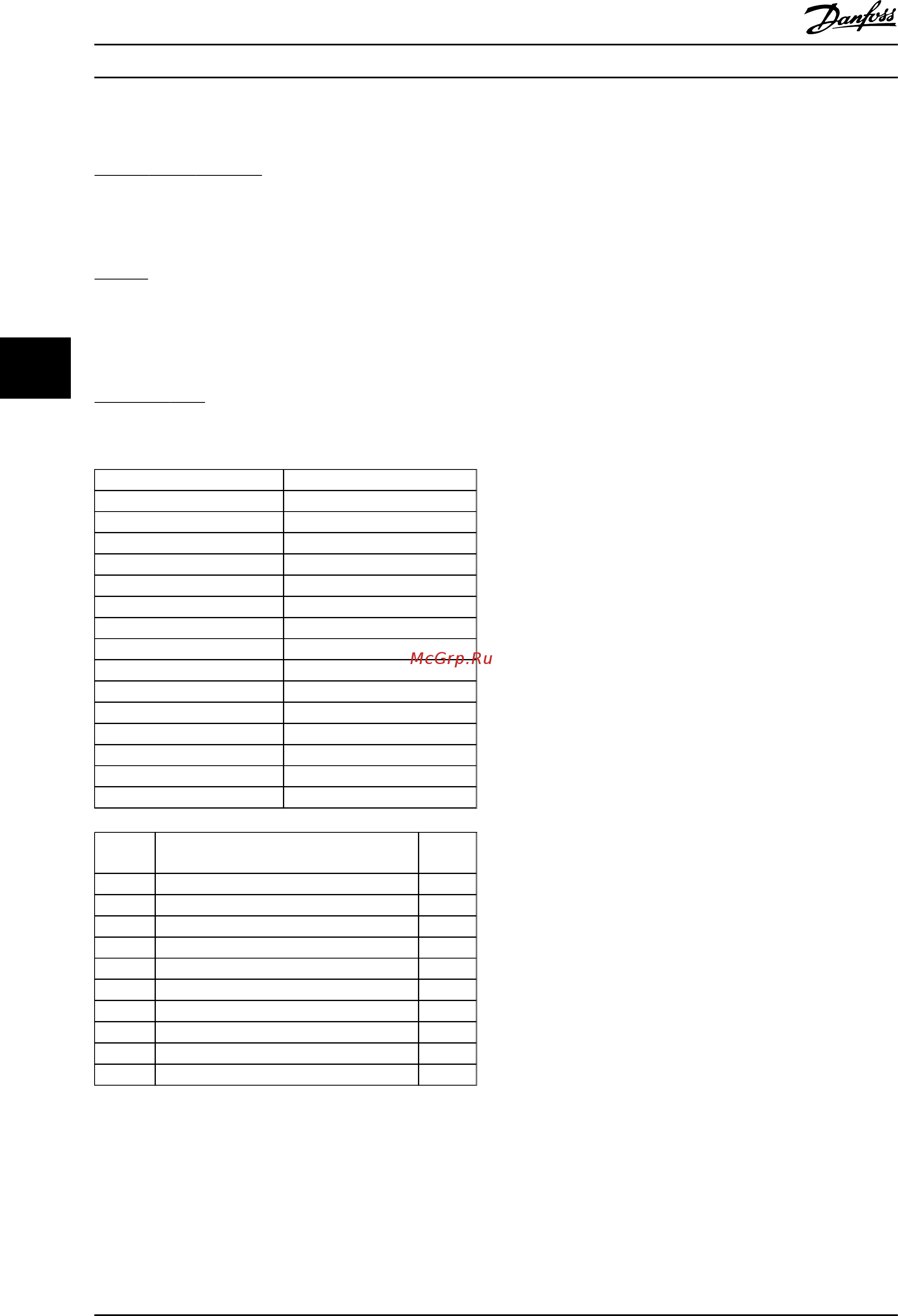 Danfoss FCD302 [41/85] Parameter lists