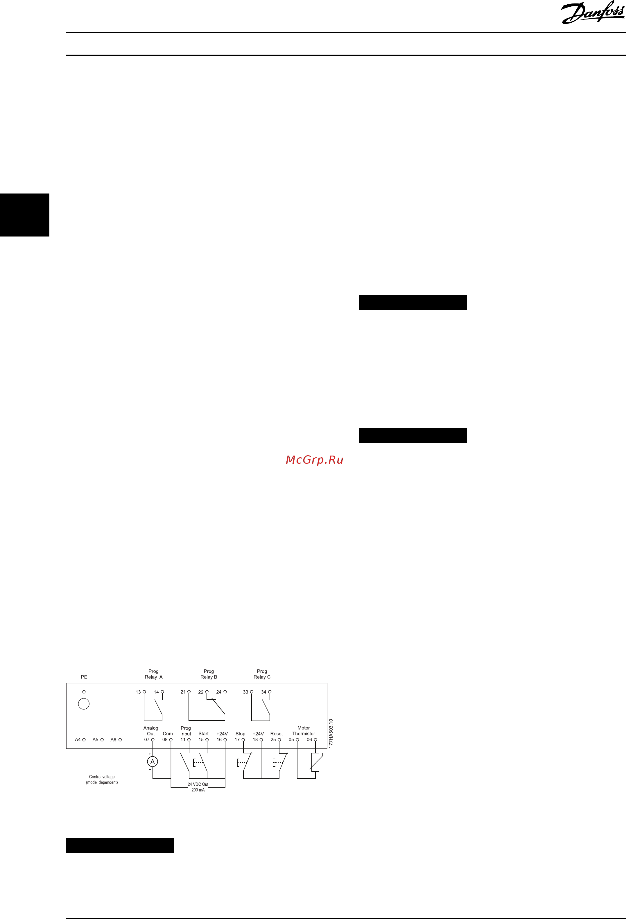 Danfoss MCD 5-0105B-T5-G1x-20-CVx [16/106] Электрический монтаж