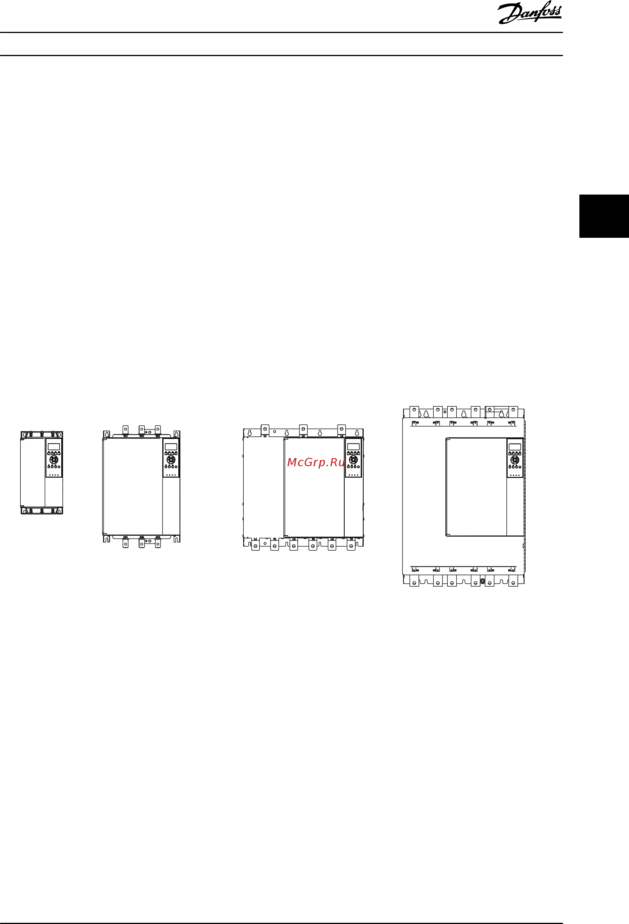 Danfoss MCD 5-0105B-T5-G1x-20-CVx [19/106] Конфигурации силовых входов и выходов