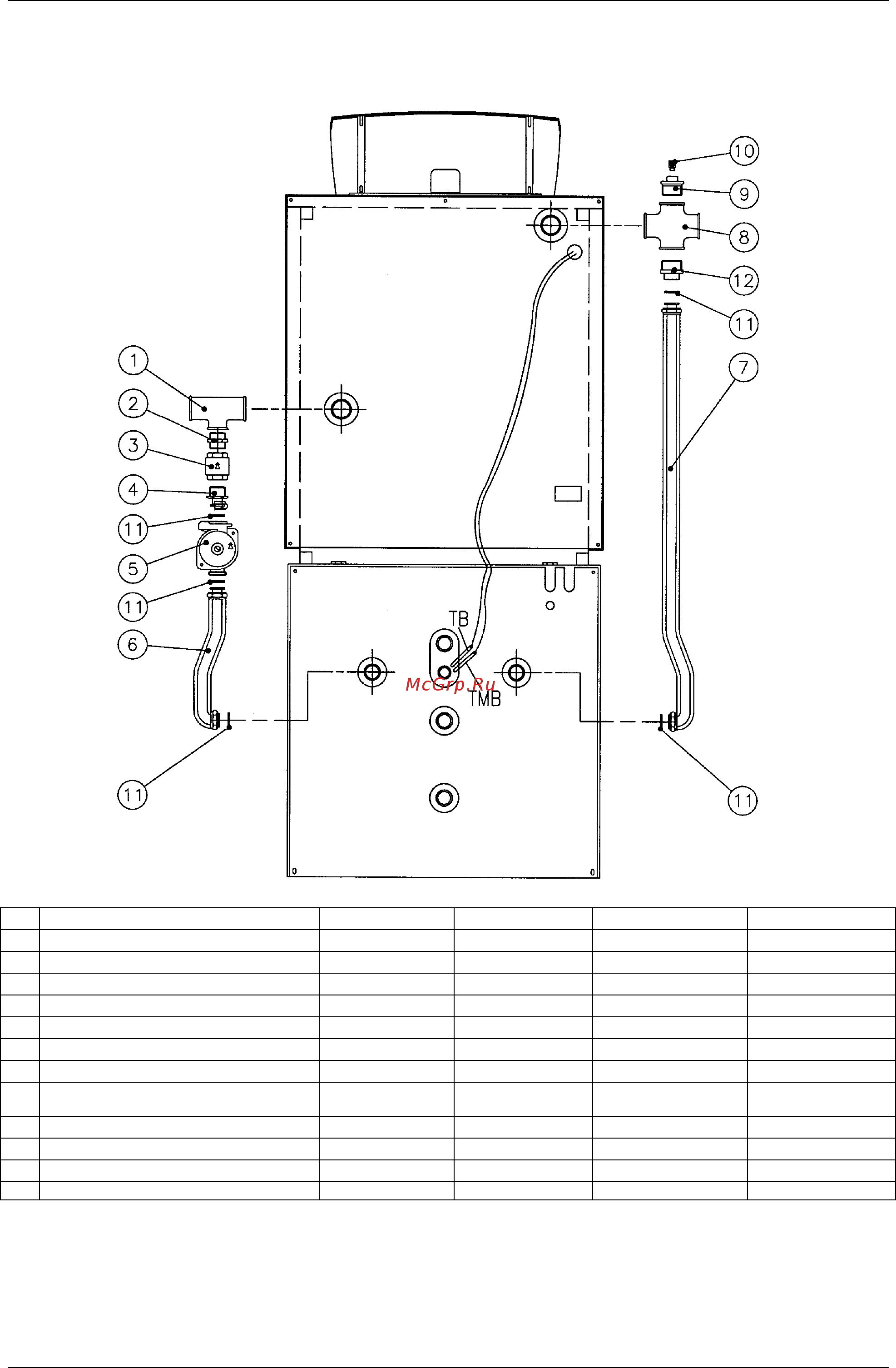ICI Caldaie BLUNOX.e 60 [12/20] Комплект по монтажу соединения котел бойлер рис 2