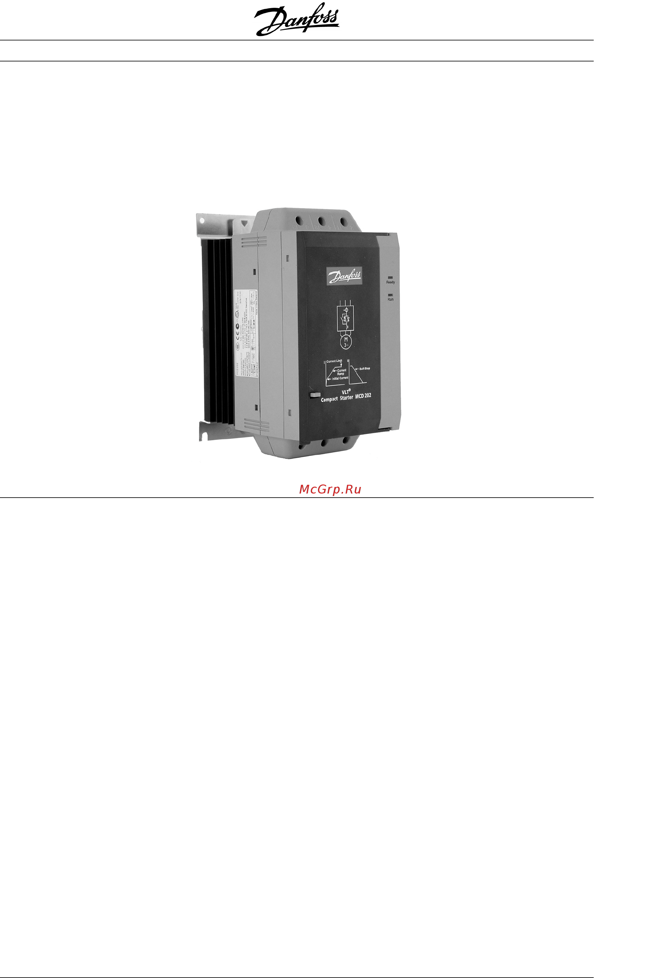 Danfoss MCD 202-110-T4-xxx Инструкция по эксплуатации онлайн