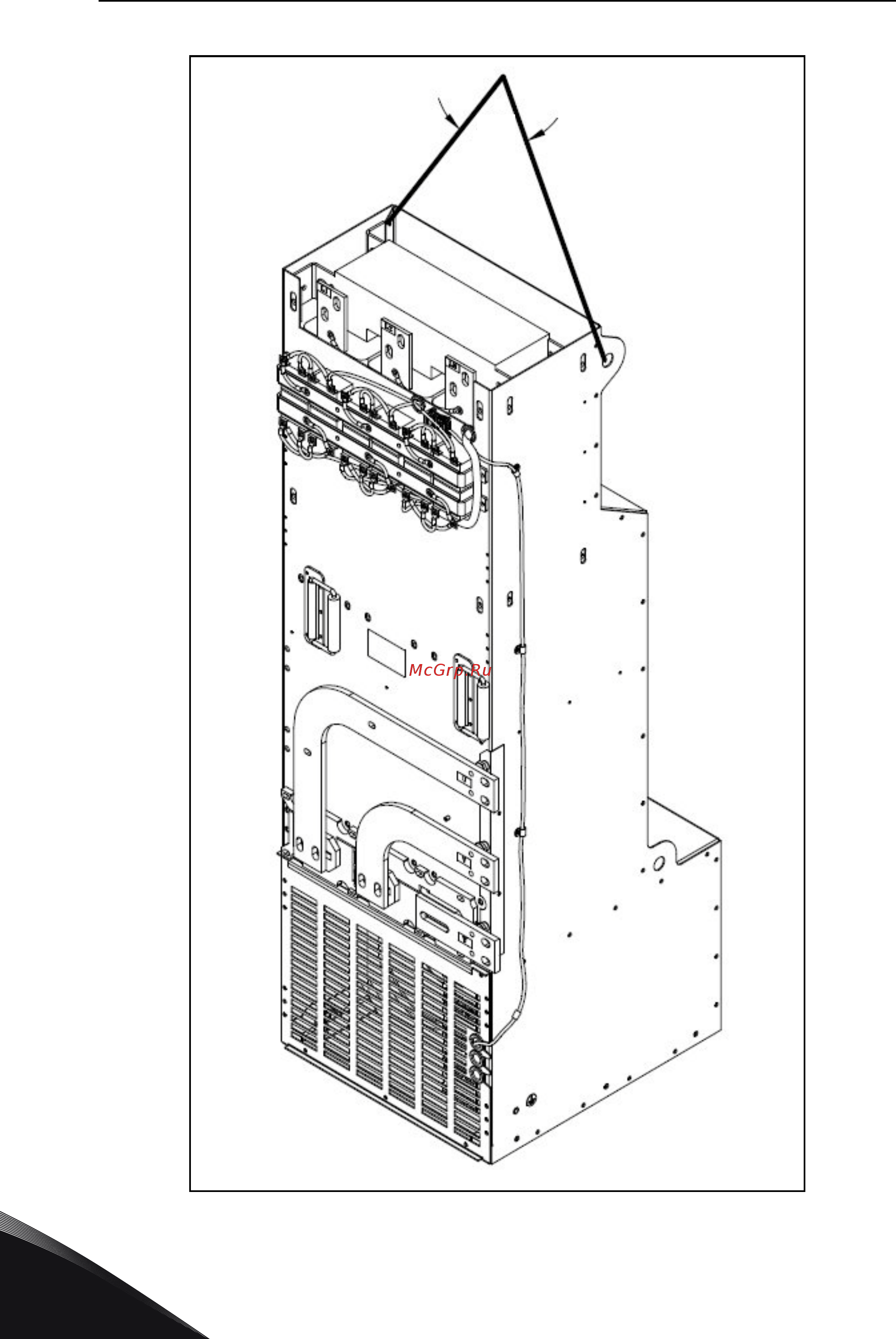 Vacon NXP 0048 2A2H1SSS [22/127] Рис 4 точки подъема для фильтра lcl fi13