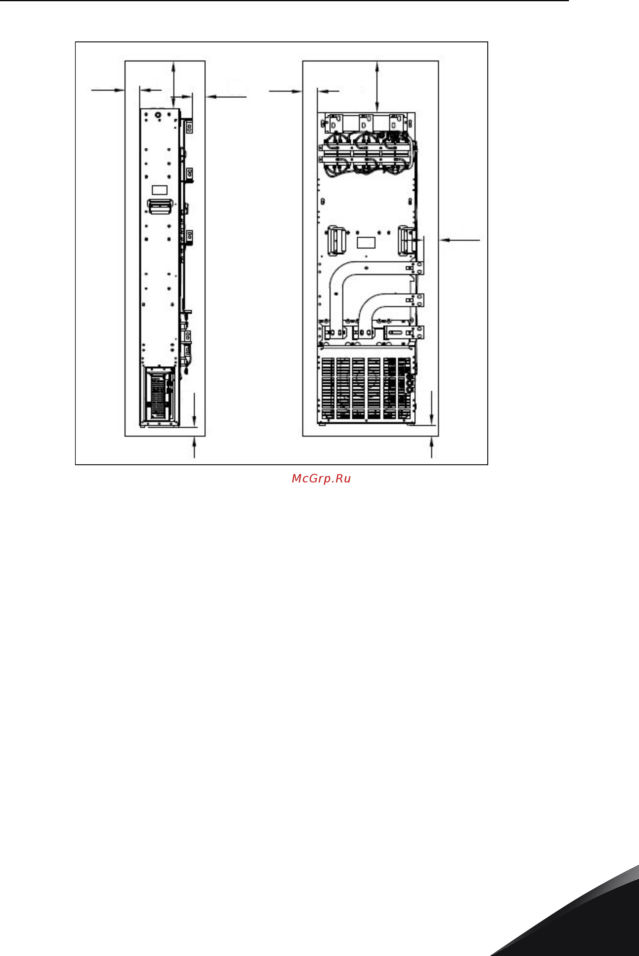 Vacon NXP 0048 2A2H1SSS [67/127] Рис 33 пространство для установки