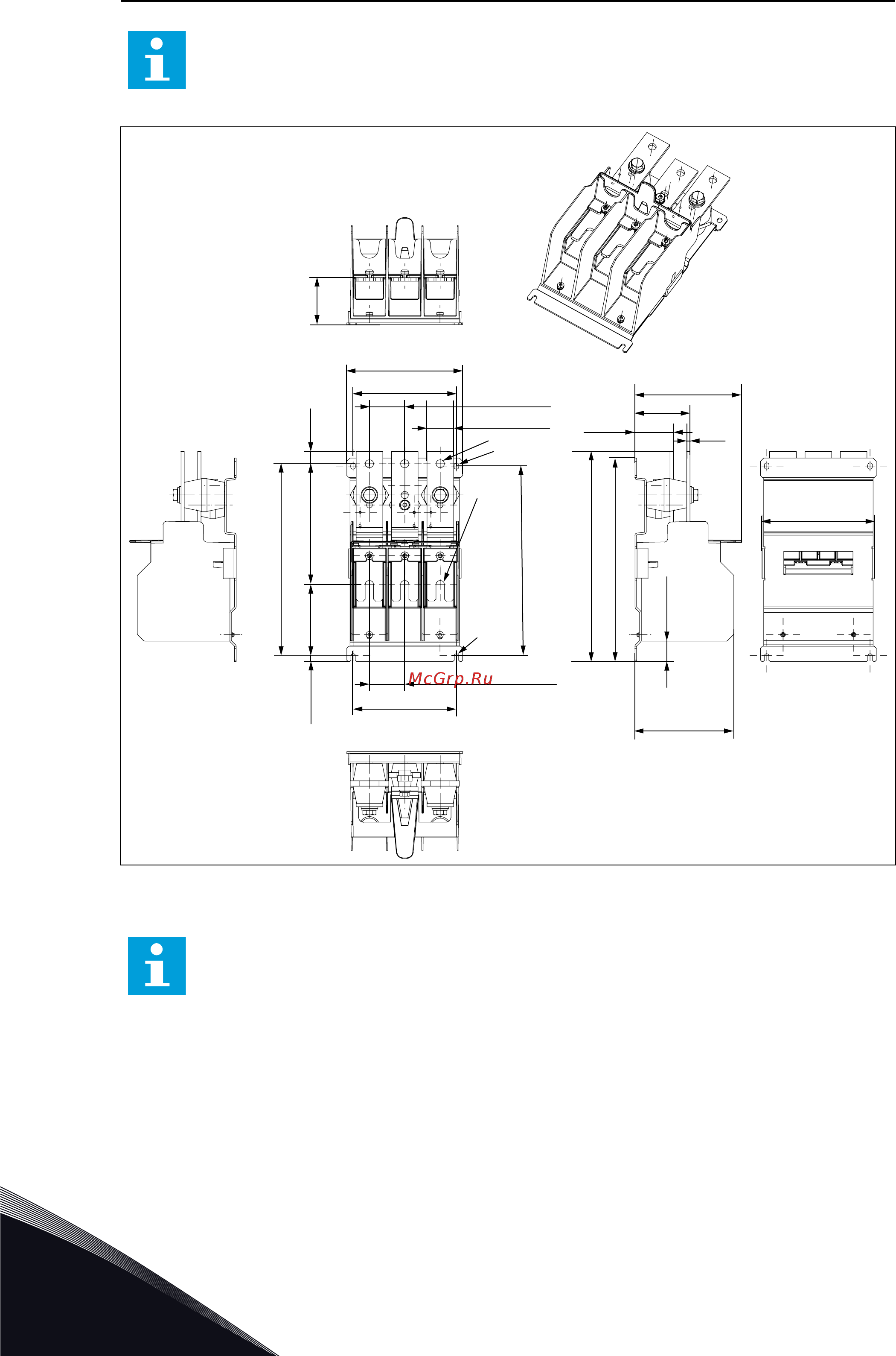 Vacon VACON0100-3L-0087-5-FLOW+IP54 [24/130] Дополнительный внешний блок подключения питания необходим когда используется подключение с тремя параллельными кабелями двигателя