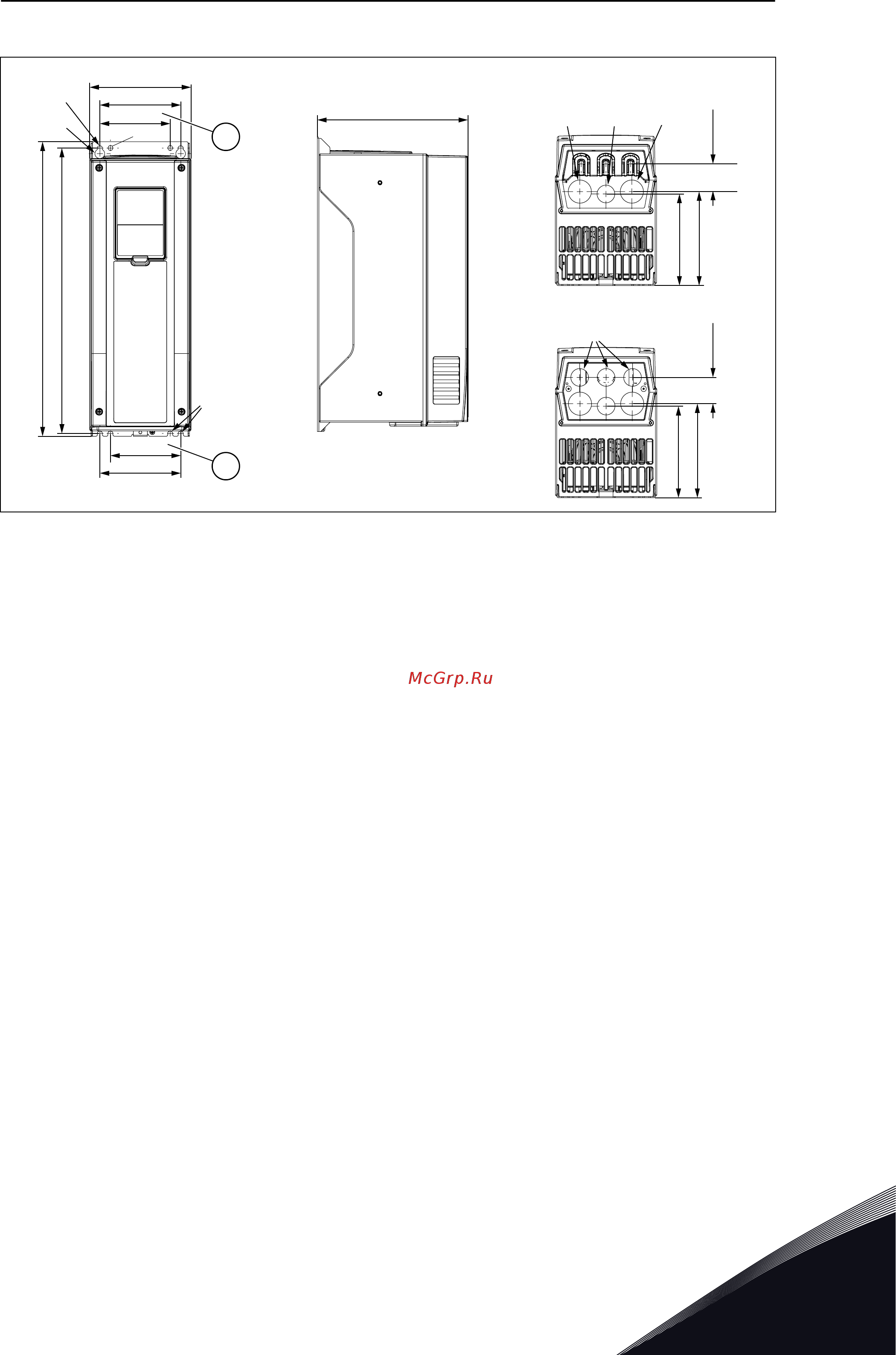Vacon VACON0100-3L-0140-5-FLOW+IP54 [25/164] Настенный монтаж привода mr5
