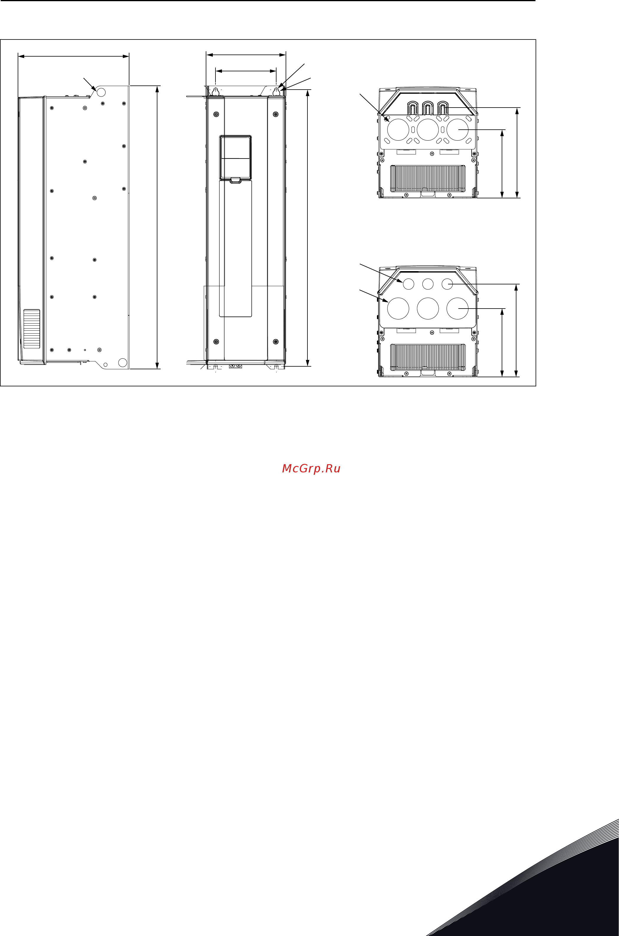 Vacon VACON0100-3L-0140-5-FLOW+IP54 [35/164] Настенный монтаж привода mr7 северная америка