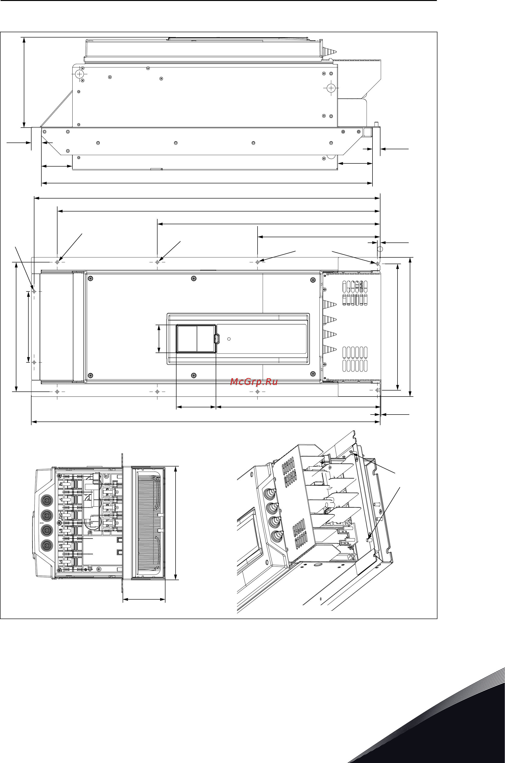 Vacon VACON0100-3L-0003-5-FLOW [53/164] Монтаж mr8 с использованием фланца северная америка