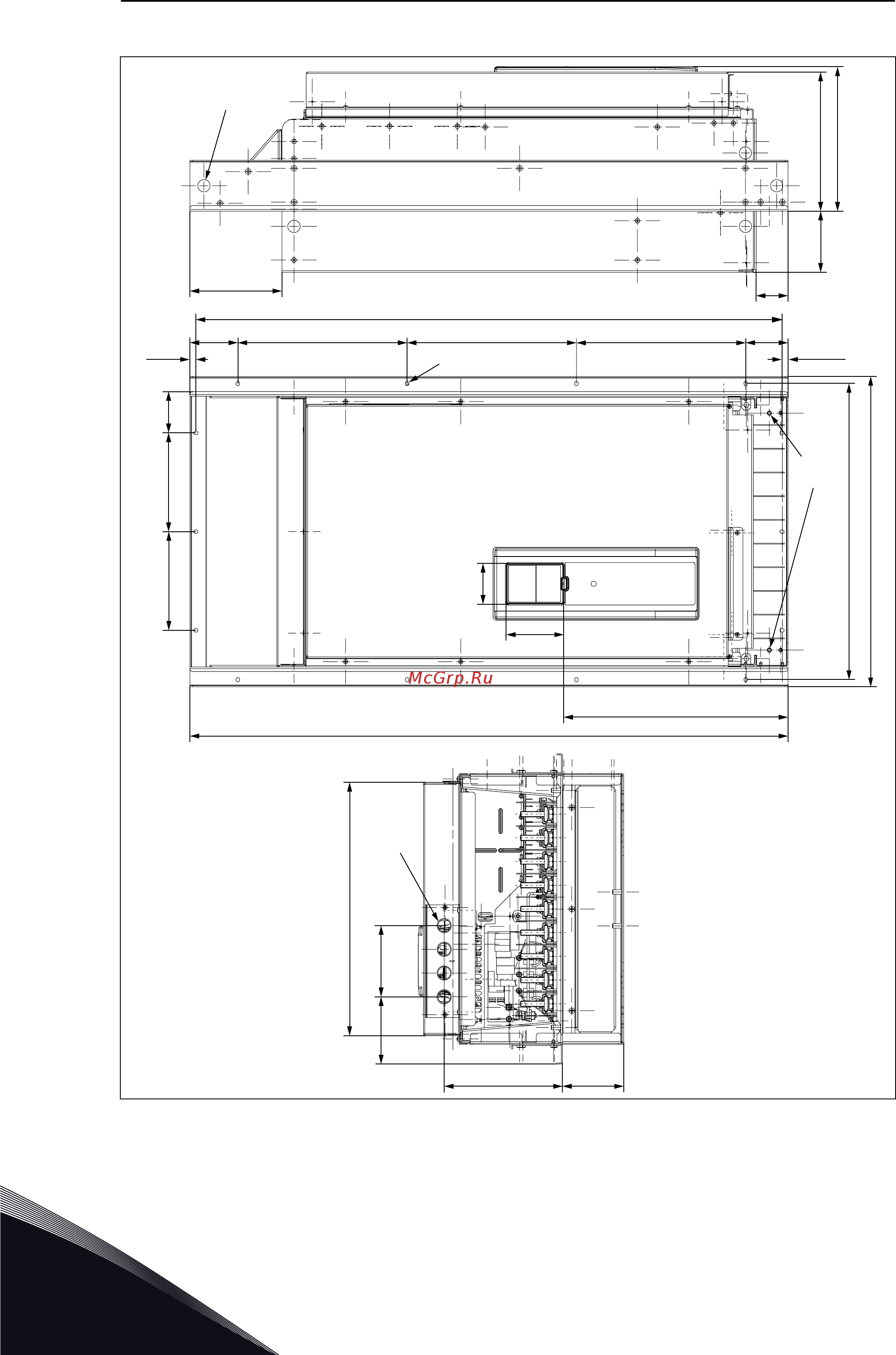 Vacon VACON0100-3L-0261-5-FLOW+IP00 [54/164] Монтаж mr9 с использованием фланца северная америка