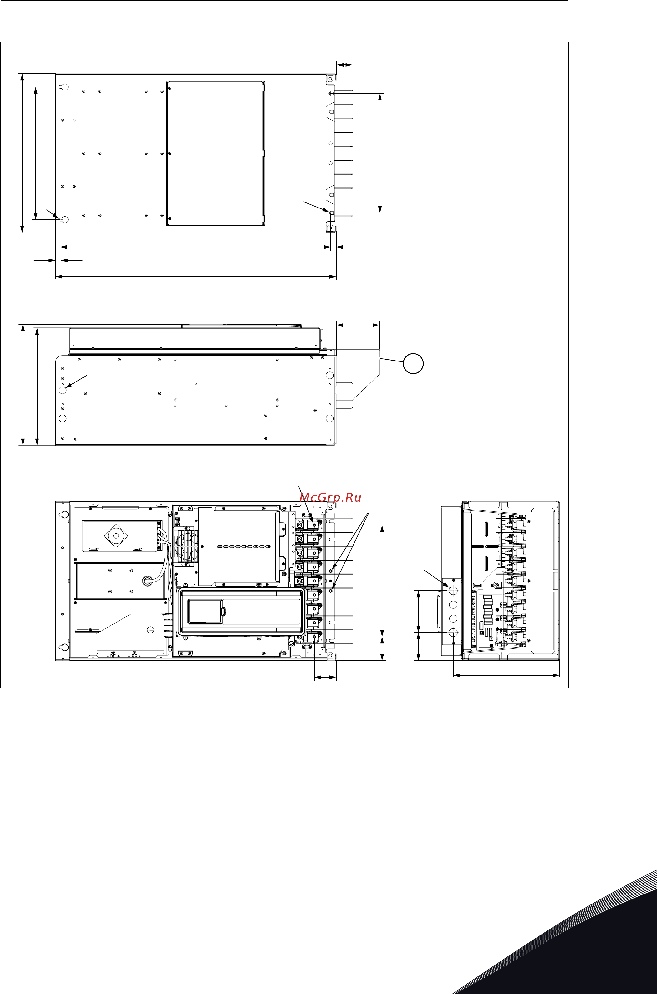Vacon VACON0100-3L-0024-2 [31/136] Настенный монтаж привода mr9 ip00