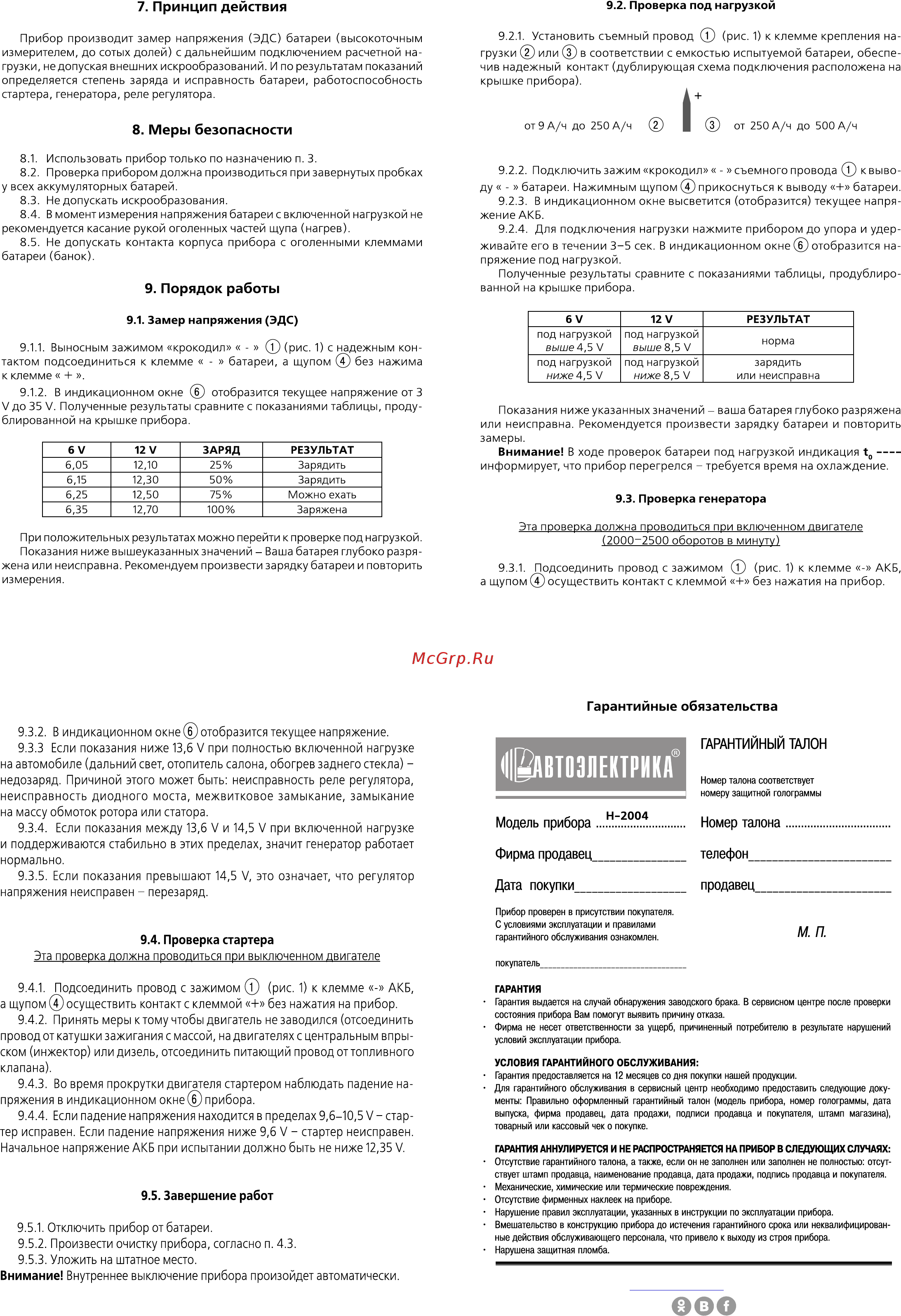 Автоэлектрика Н-2004 [2/2] Страница 2
