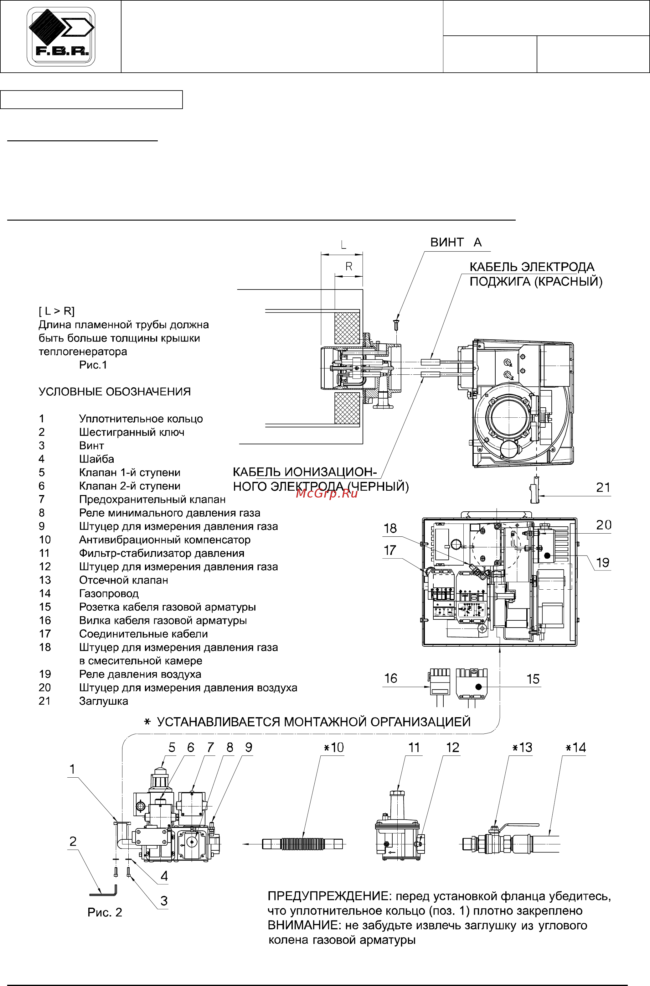 F.B.R. GAS X3 /2 CE TL + R. CE D1
