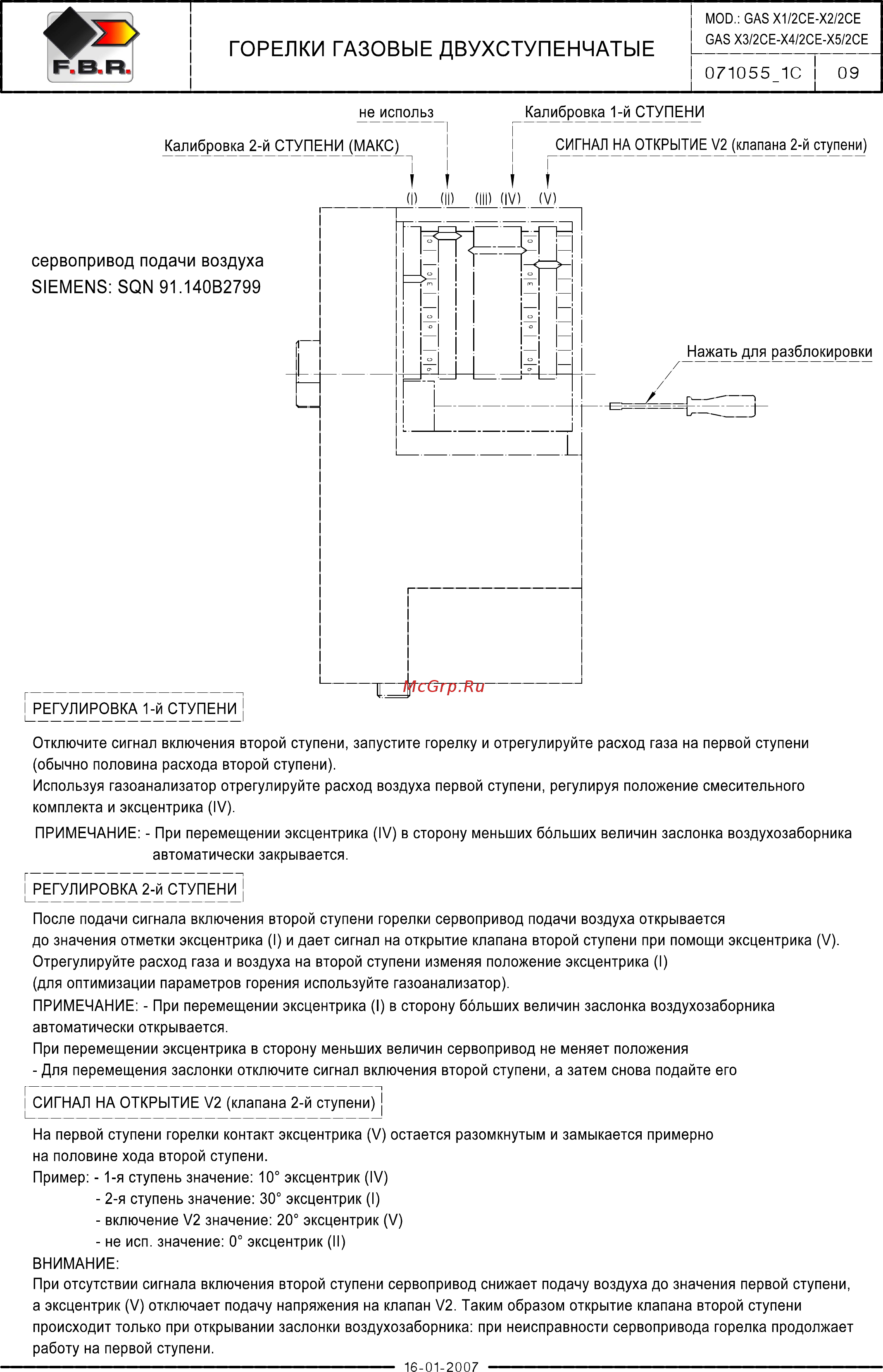 F.B.R. GAS X5/2 CE TC + R. CE D1