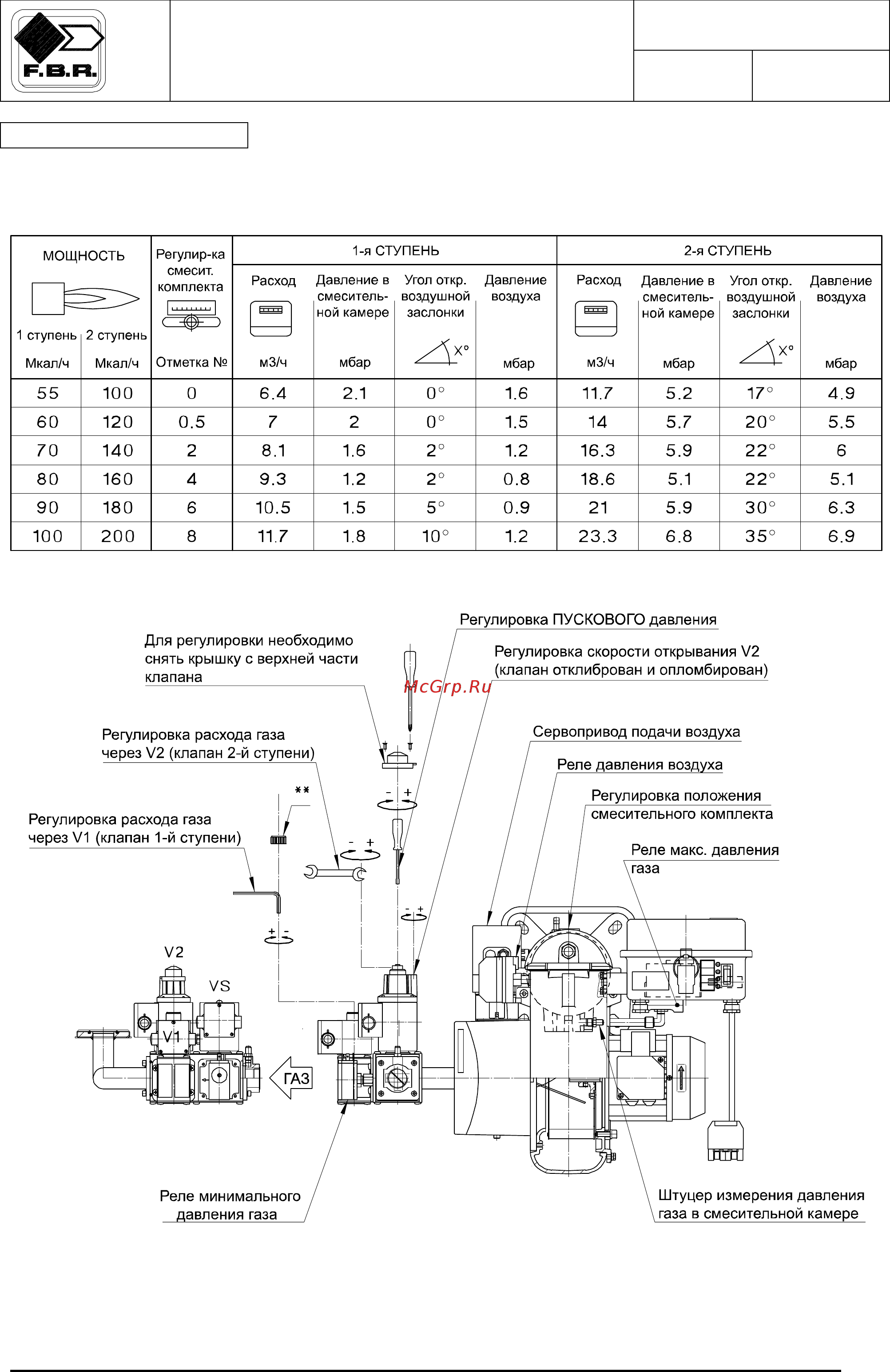 F.B.R. GAS XP 60 CE TL + R. CE-CT D1