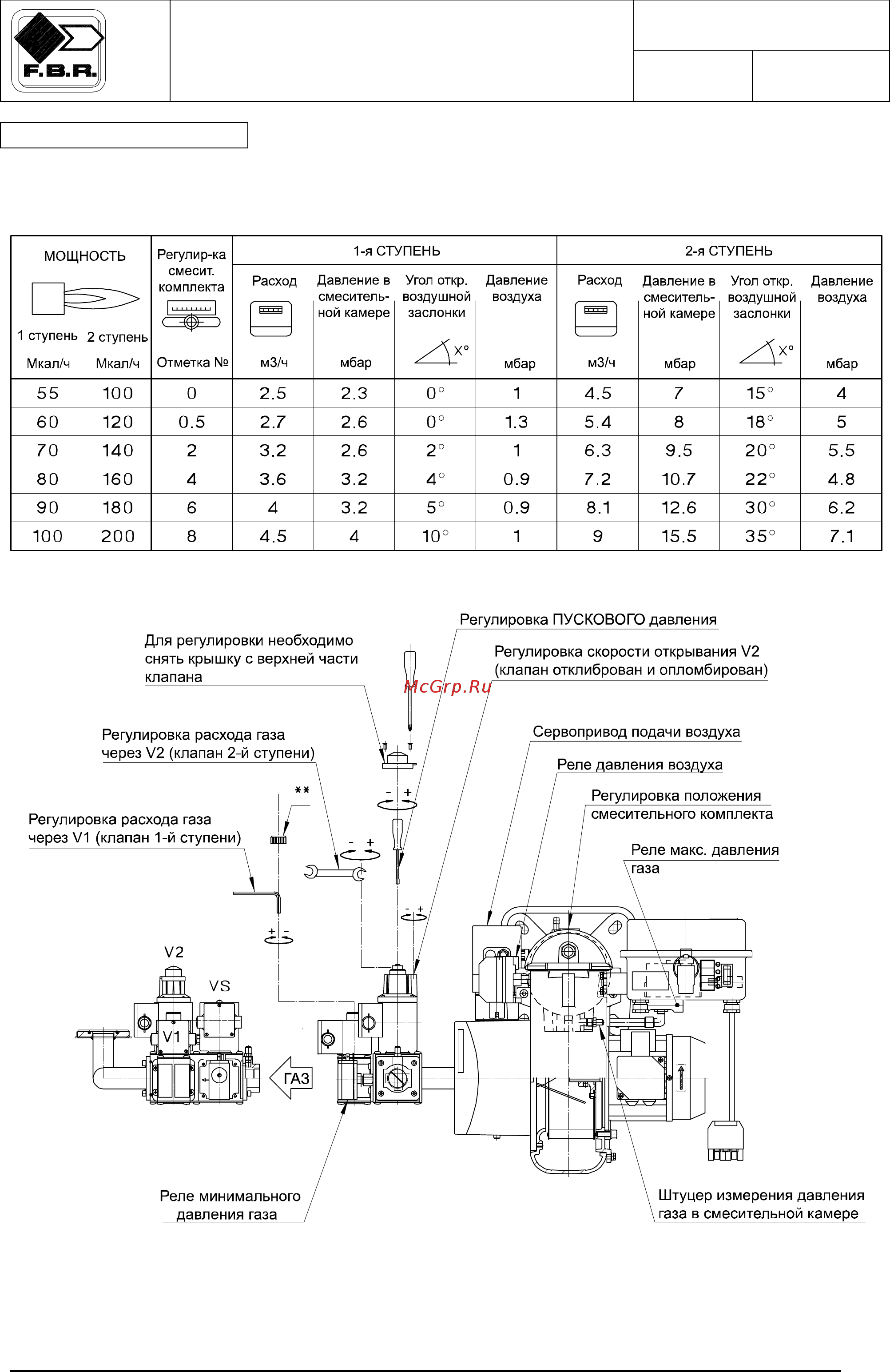 F.B.R. GAS XP 60 CE TL + R. CE-CT D1