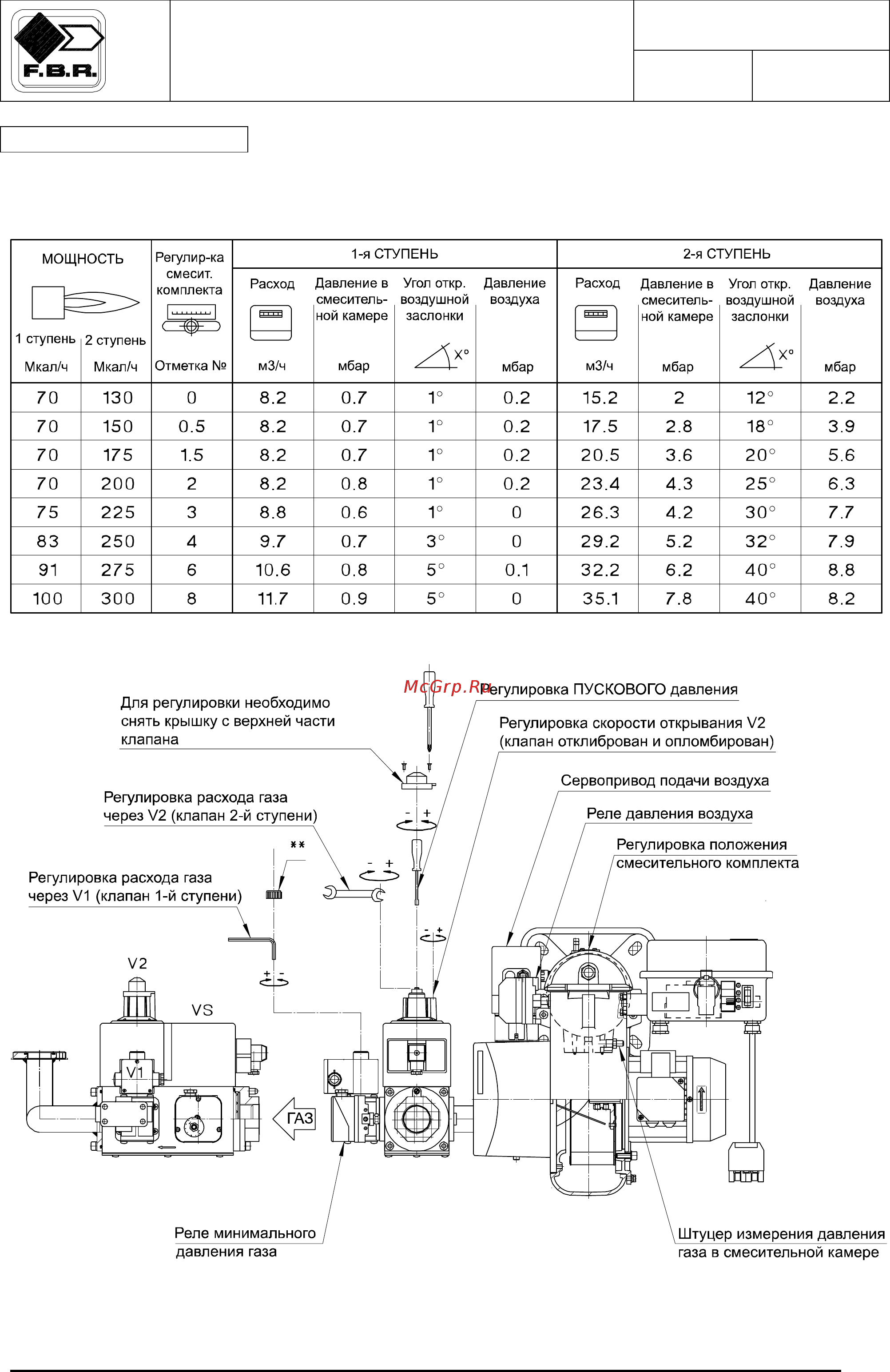 F.B.R. GAS XP 60 CE TL + R. CE-CT D1