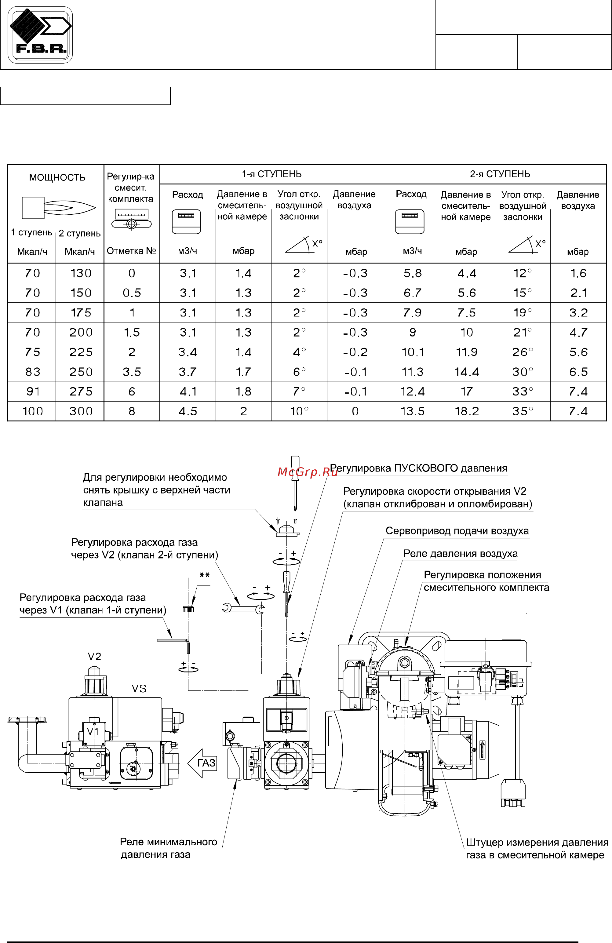 F.B.R. GAS XP 60 CE TC + R. CE D1