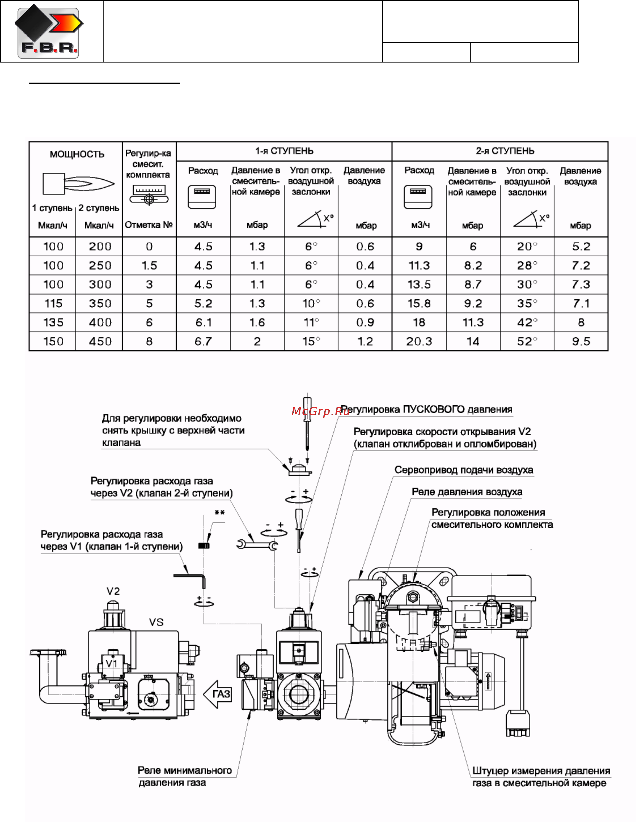 F.B.R. GAS XP 60/2 CE TC + R. CE-CT D1