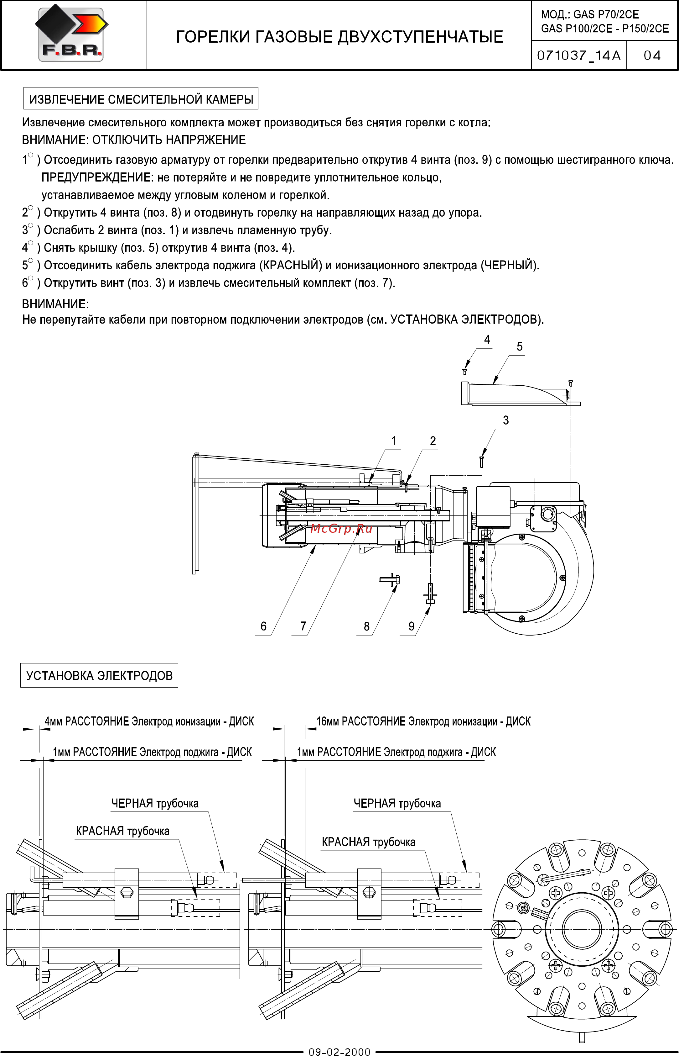 F.B.R. GAS P 150/2 CE TC + R. N D2