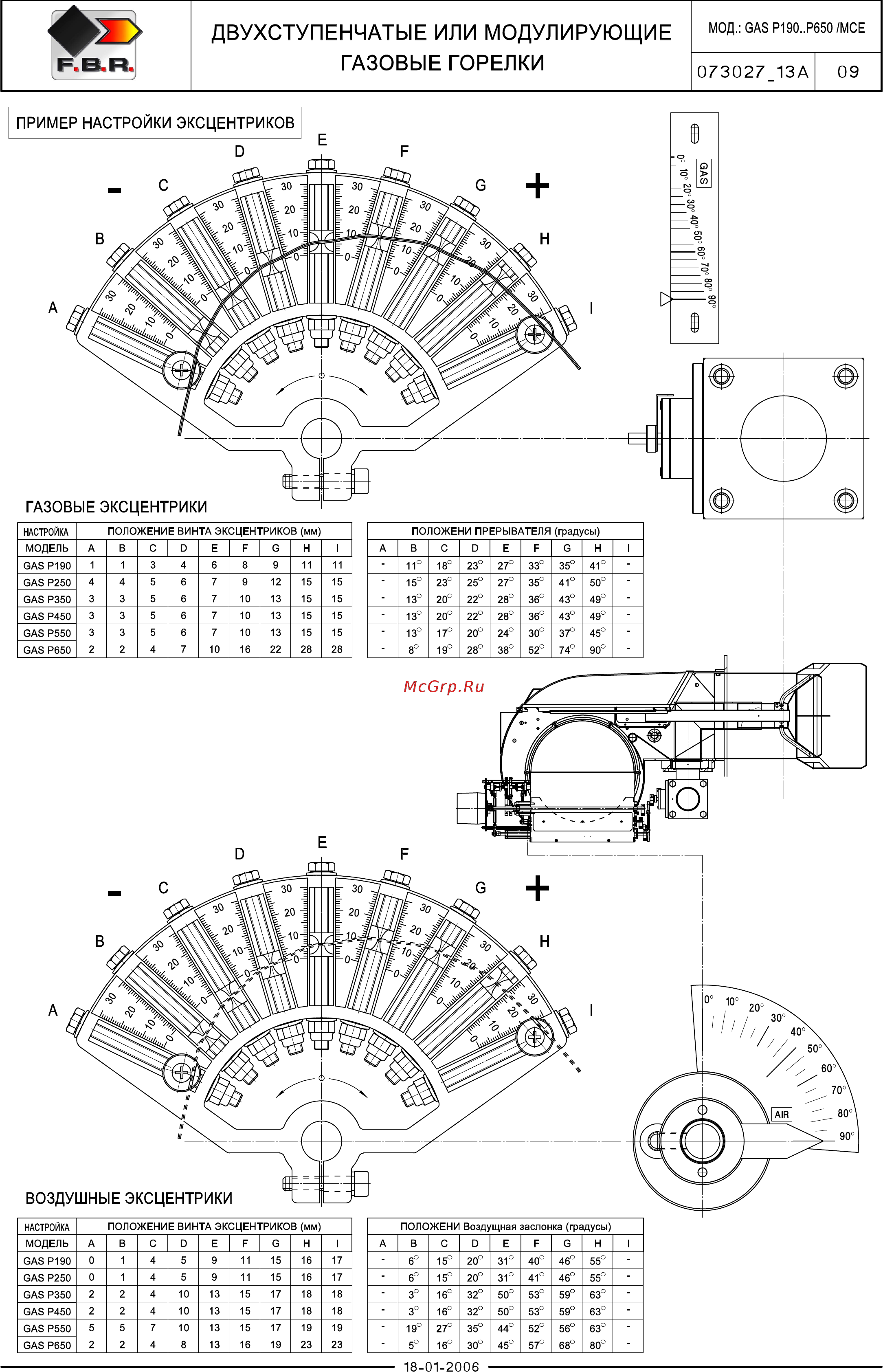 F.B.R. GAS P 550/M CE MEC + R. CE-CT D2