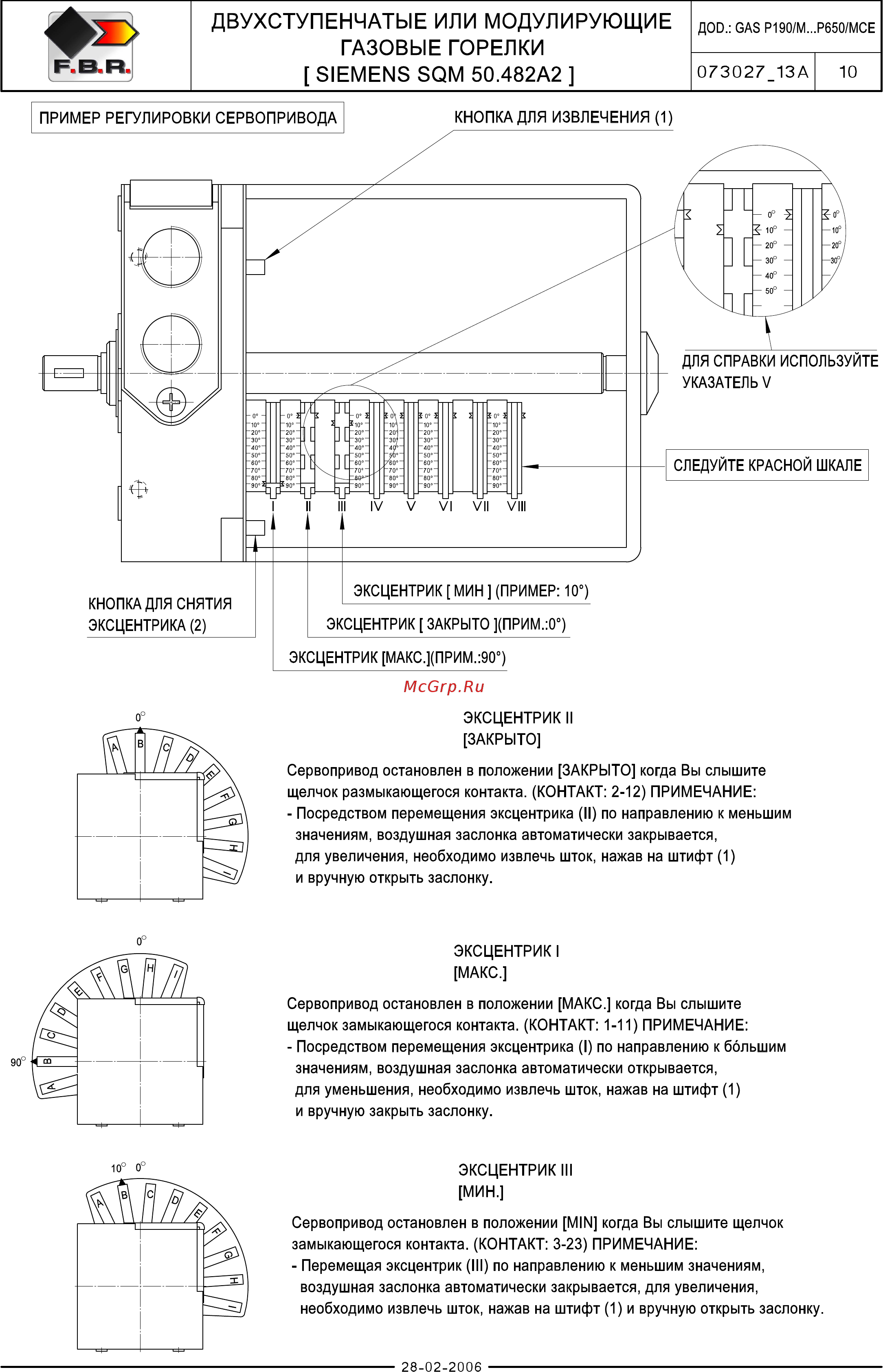 F.B.R. GAS P 550/M CE MEC + R. CE-CT D2