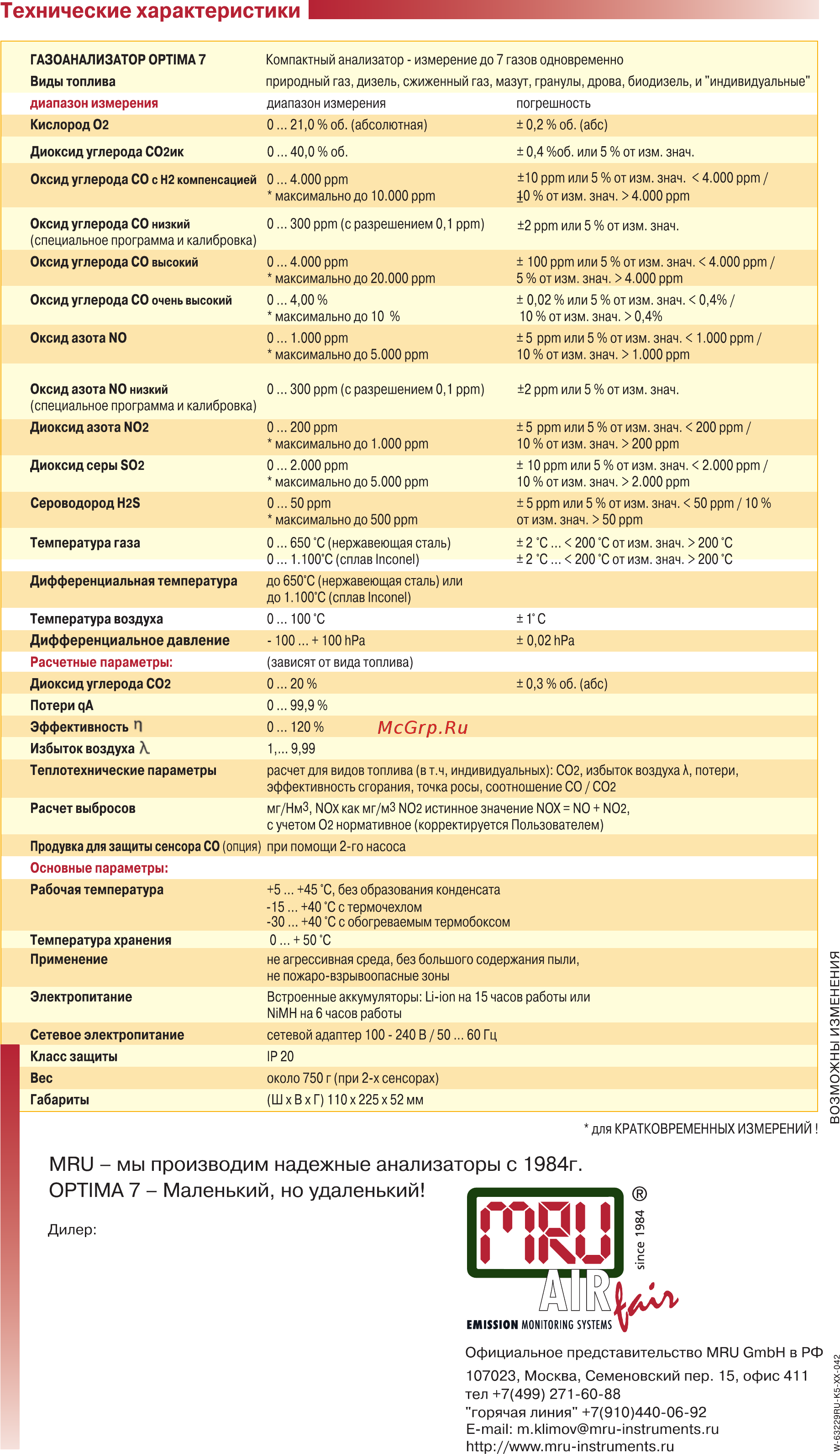 MRU Optima 7 [3/3] Seite3