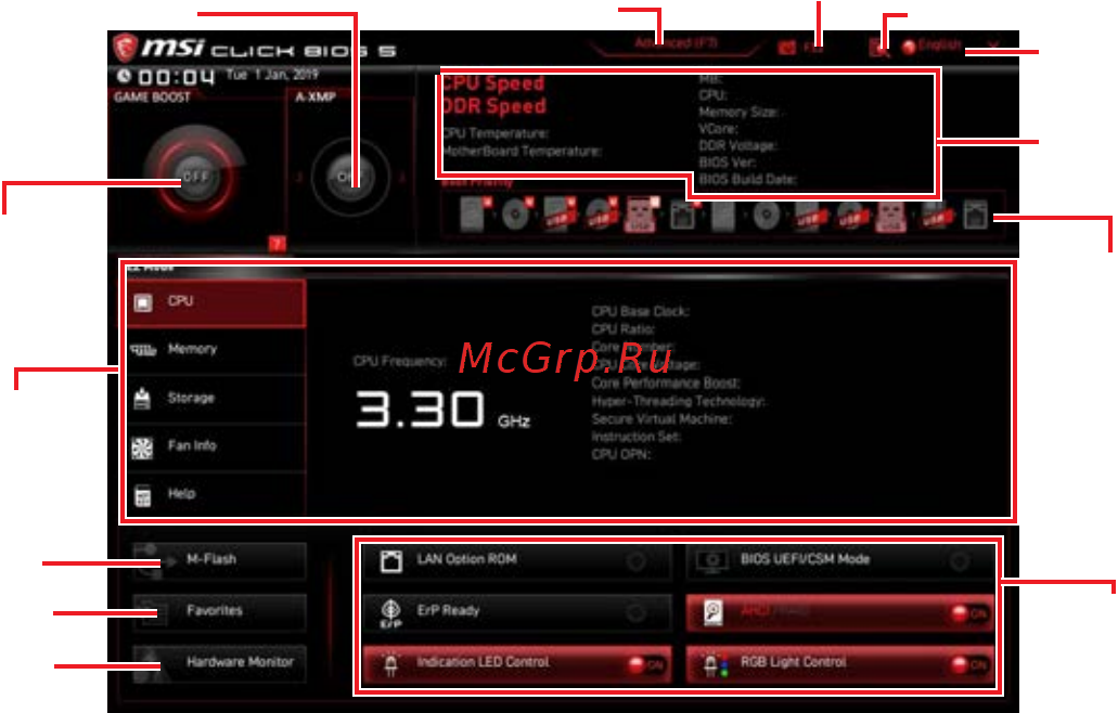 MSI MEG X570 UNIFY [152/210] Ez mode