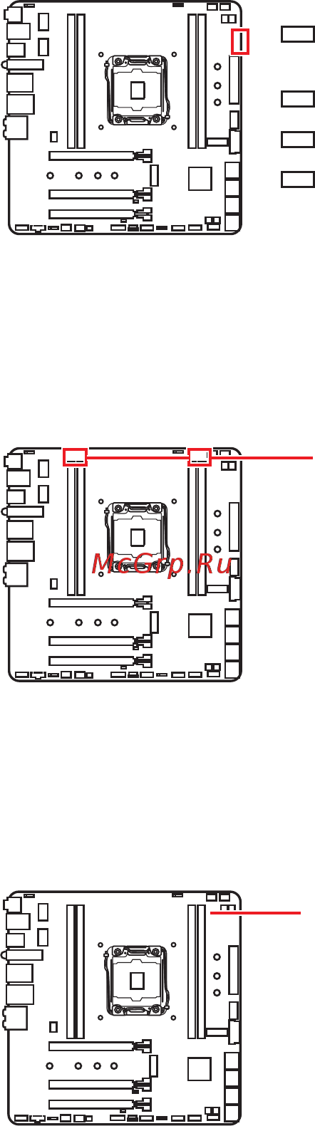 MSI MPG X299M GAMING EDGE AC [45/96] Onboard leds