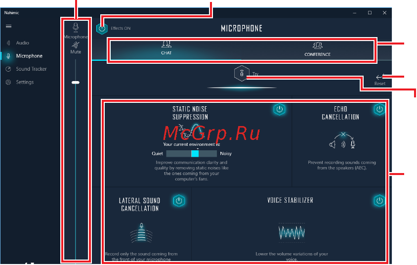 MSI MPG X299M GAMING EDGE AC [55/96] Microphone tab