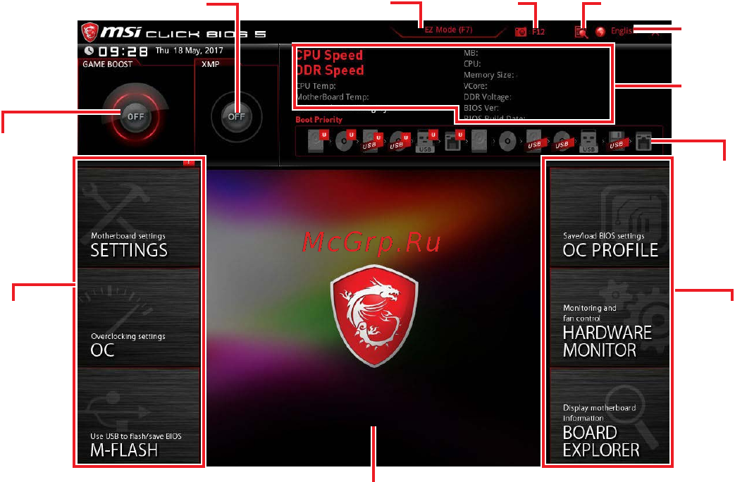 MSI MPG X299M GAMING EDGE AC [62/96] Advanced mode