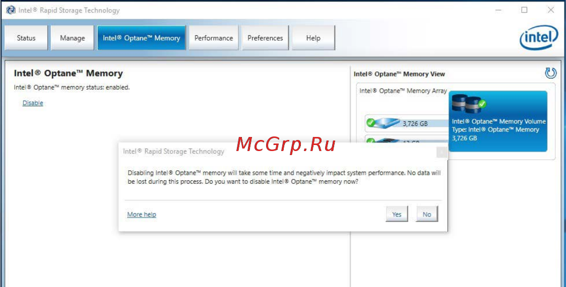 MSI MPG X299M GAMING EDGE AC [91/96] Optane memory