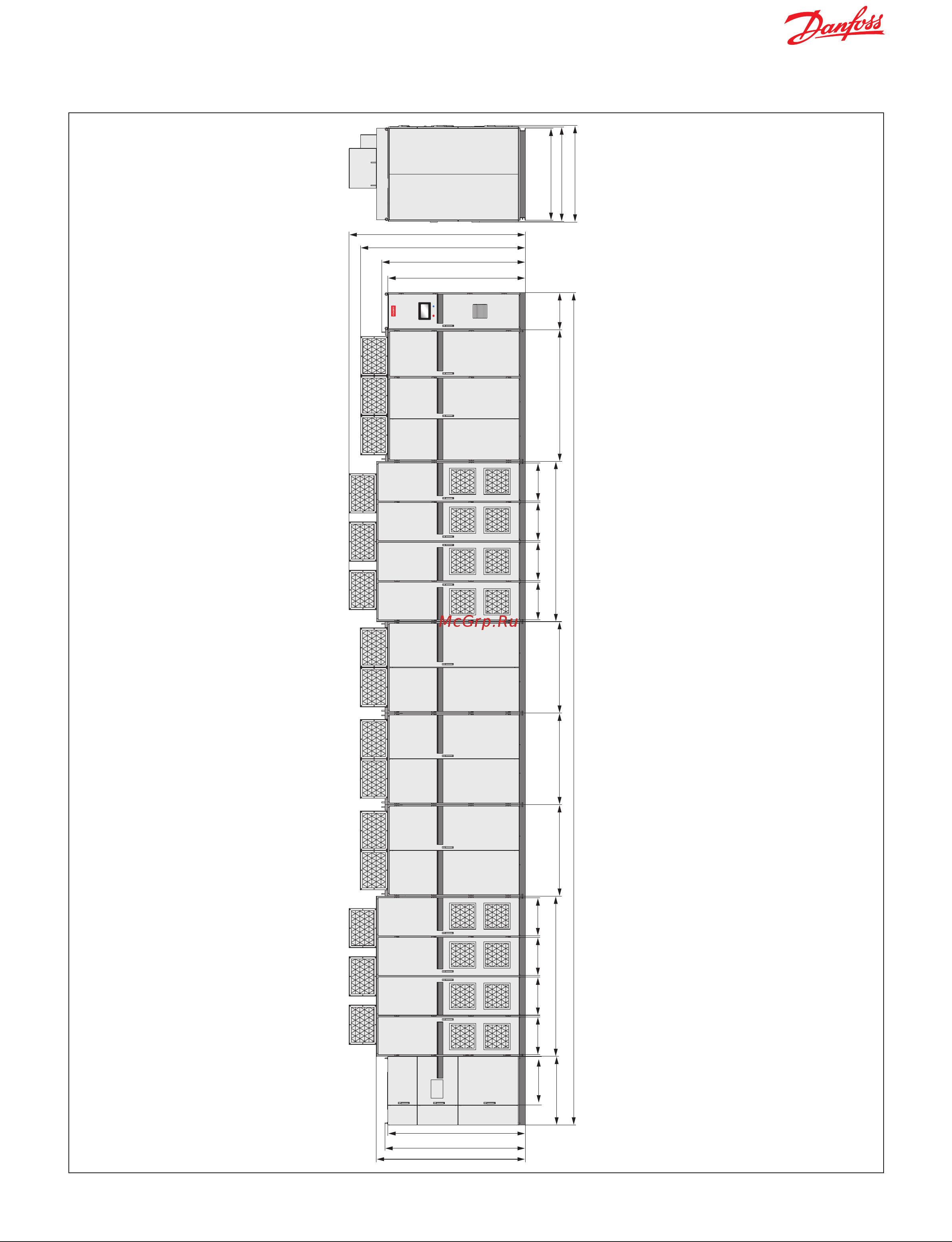 Danfoss VD-P2800U3F5 [17/44] Корпуса горизонтальной компоновки двухстороннего обслуживания на напряжение 10 кв