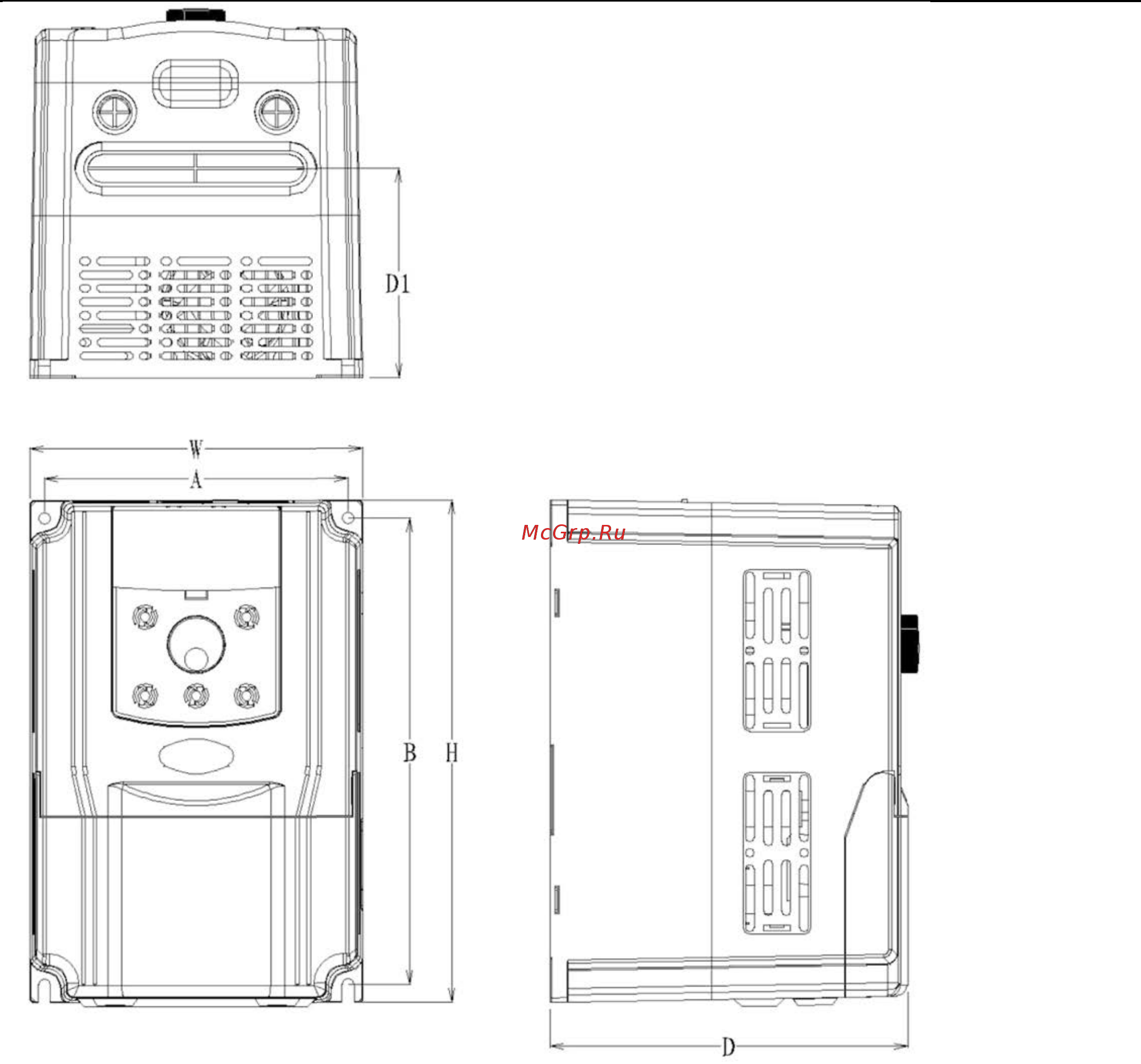 Advanced Control ADV 185 M420-M [19/161] Рисунок 2 4 габаритные и установочные размеры