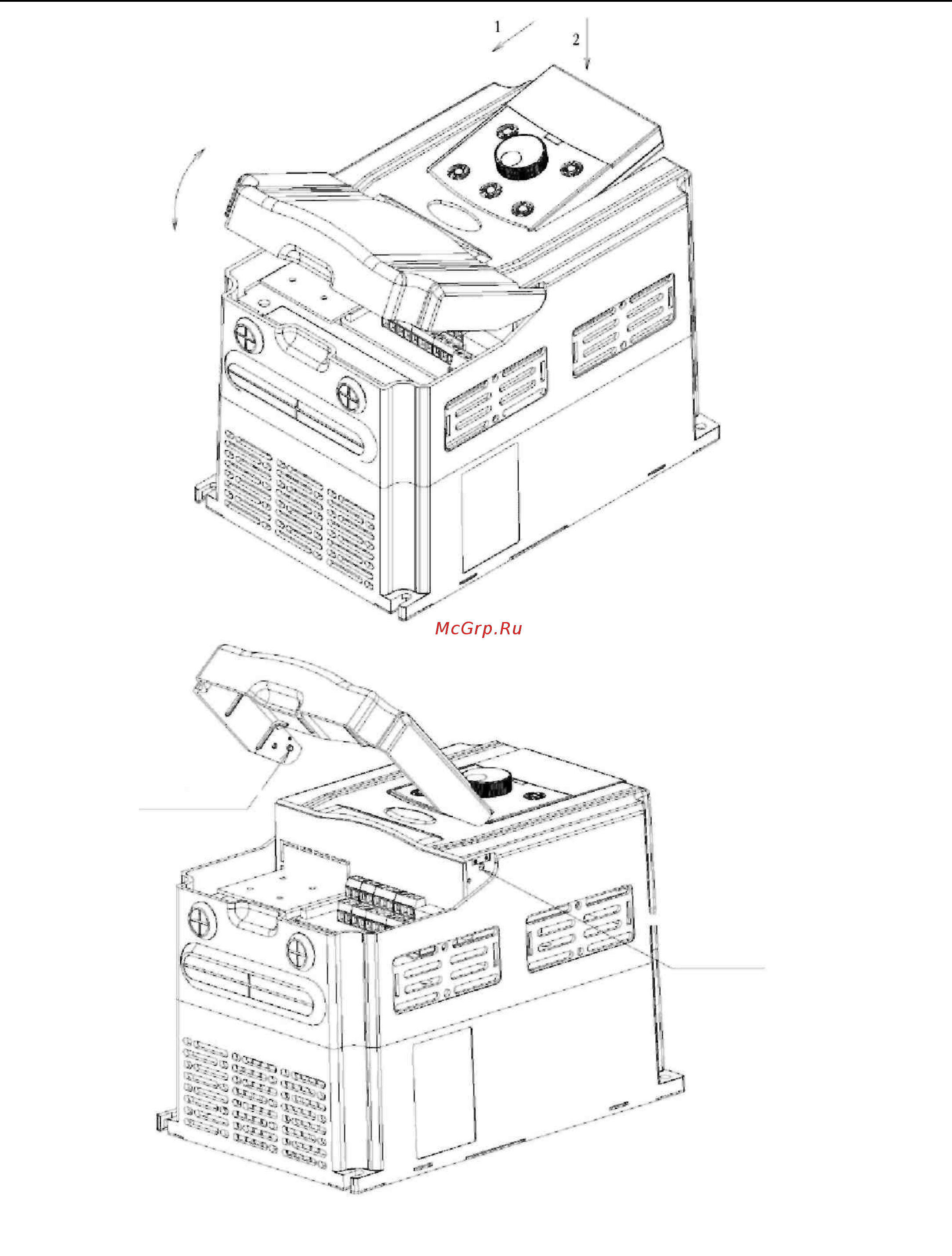 Advanced Control ADV 1.50 M420-M [31/161] Рисунок 3 2 схема снятия пластиковой крышки