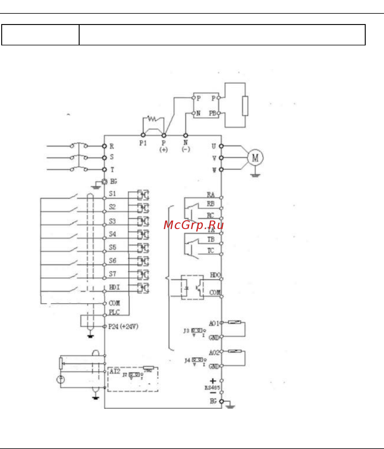 Advanced Control ADV 5.50 M430-M [39/194] Стандартная схема соединений схемы управления