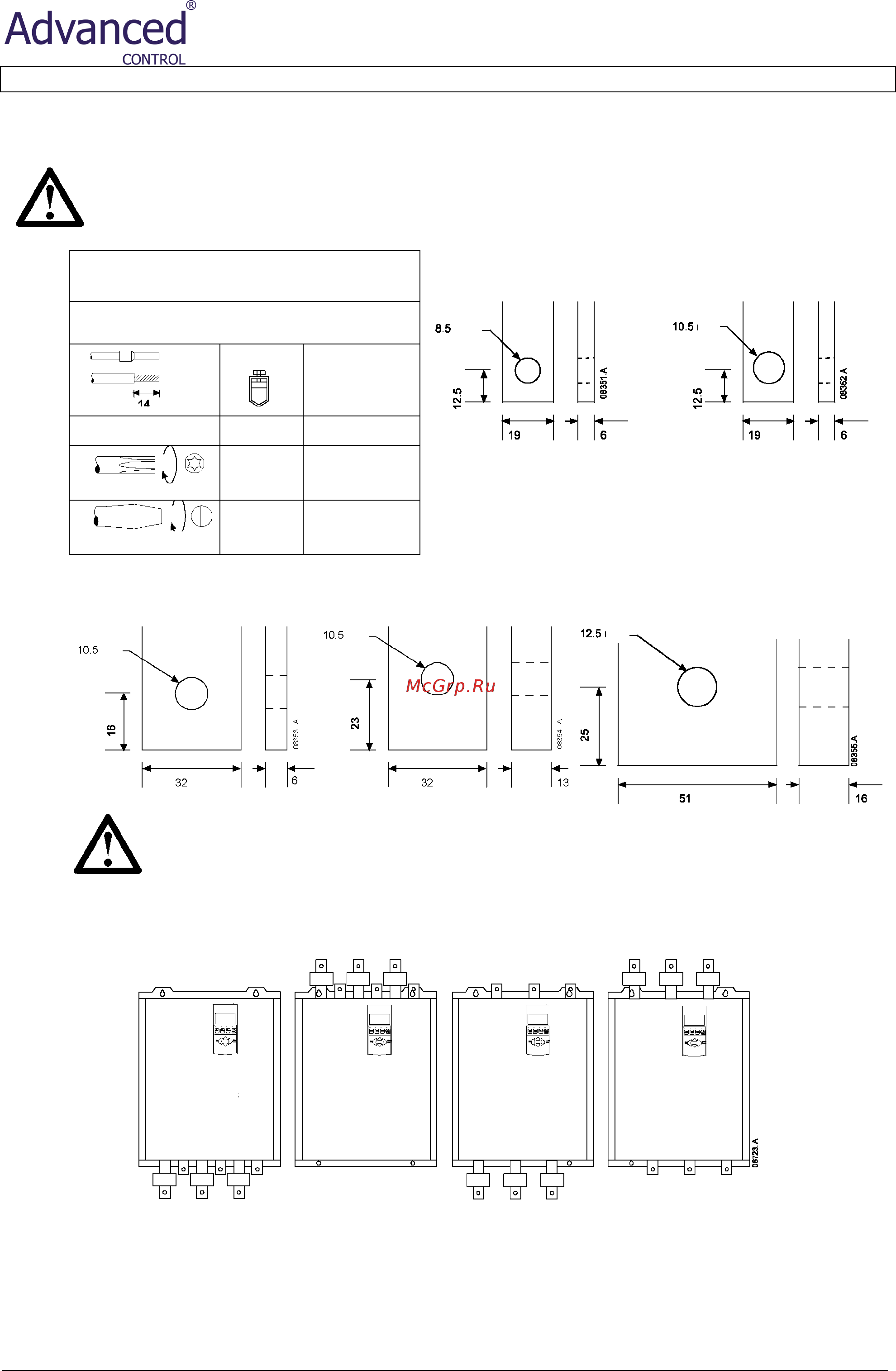 Advanced Control AC-VS i III 525-1000 C1 [14/67] Versistart i iii