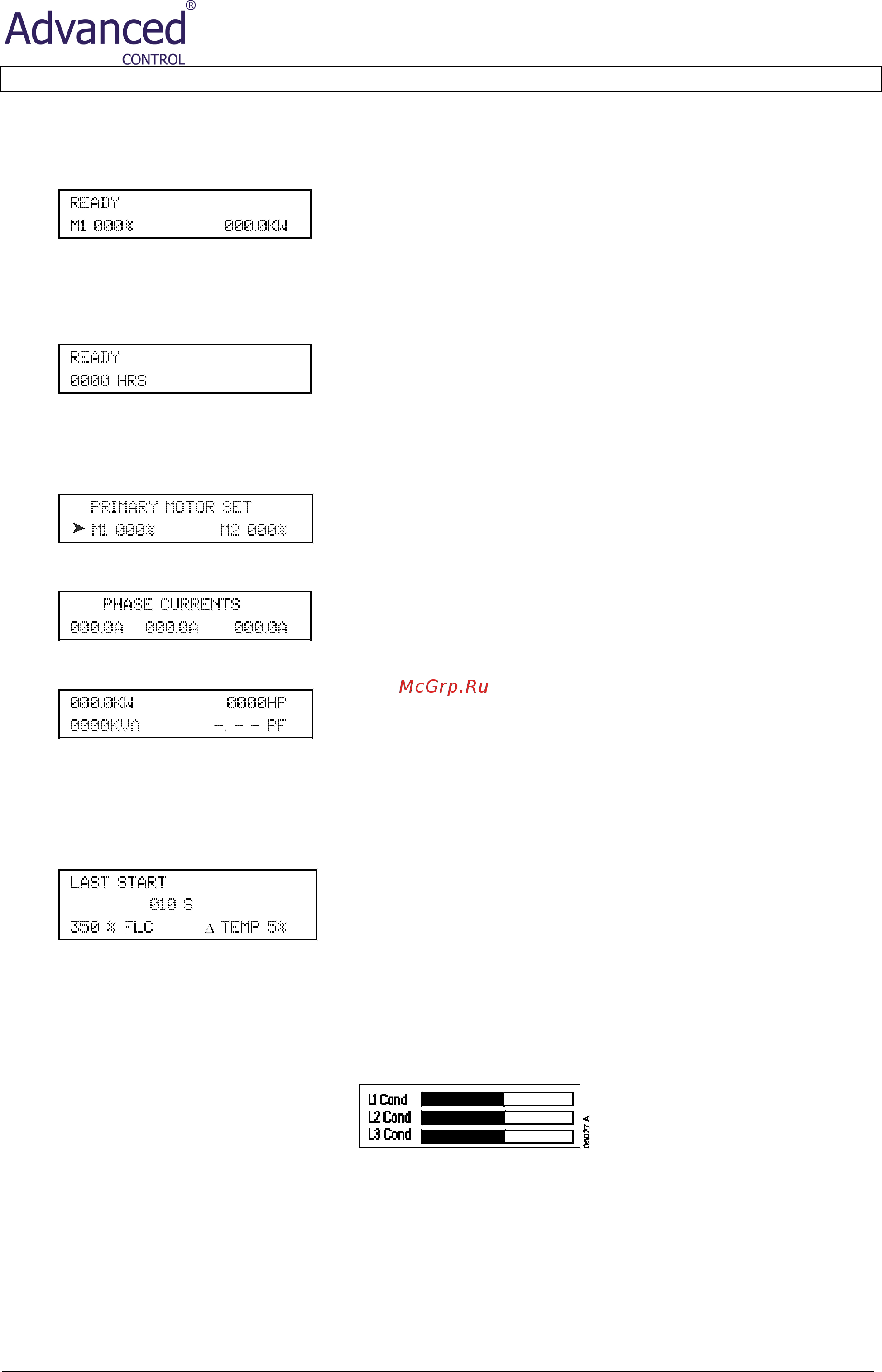 Advanced Control AC-VS i III 525-1000 C1 [24/67] Versistart i iii