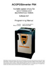 B&R ACOPOSinverter P84 401100.01P-1 Инструкция по программированию