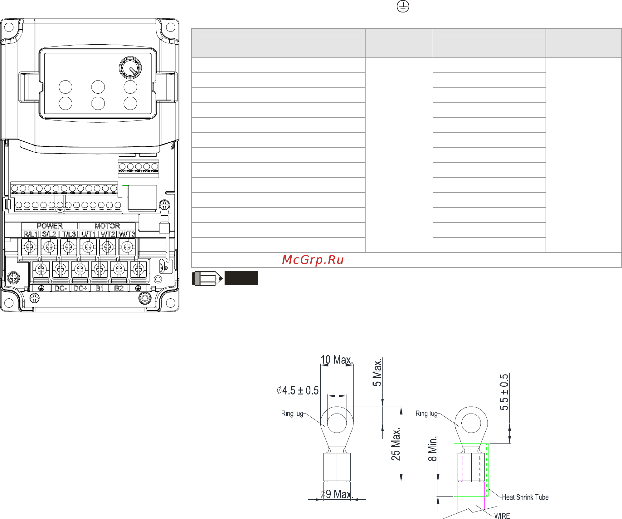 Delta Electronics VFD007CB23A-21 [34/363] 1 main circuit terminals