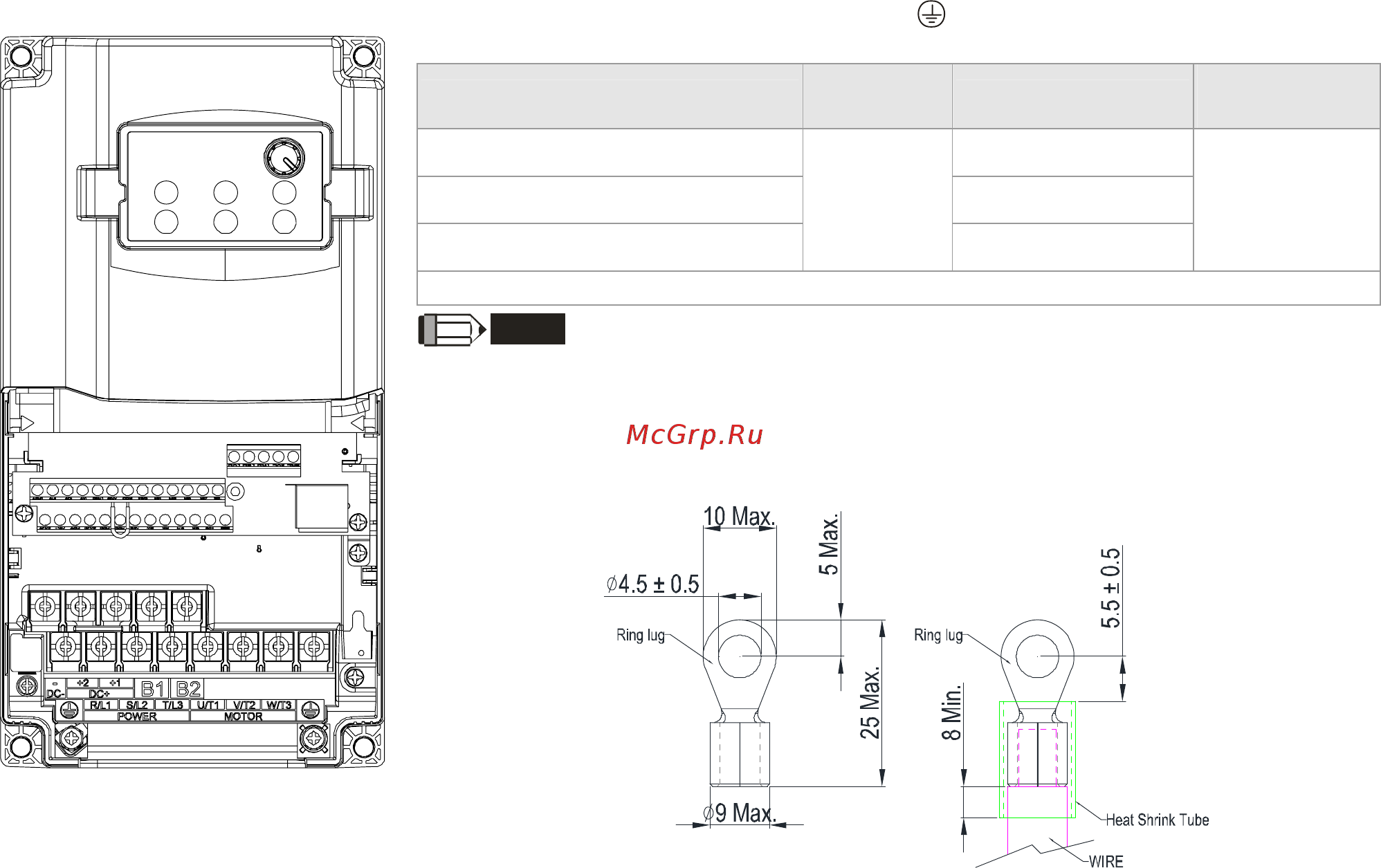 Delta Electronics VFD004CB23A-21M [35/363] Frame a