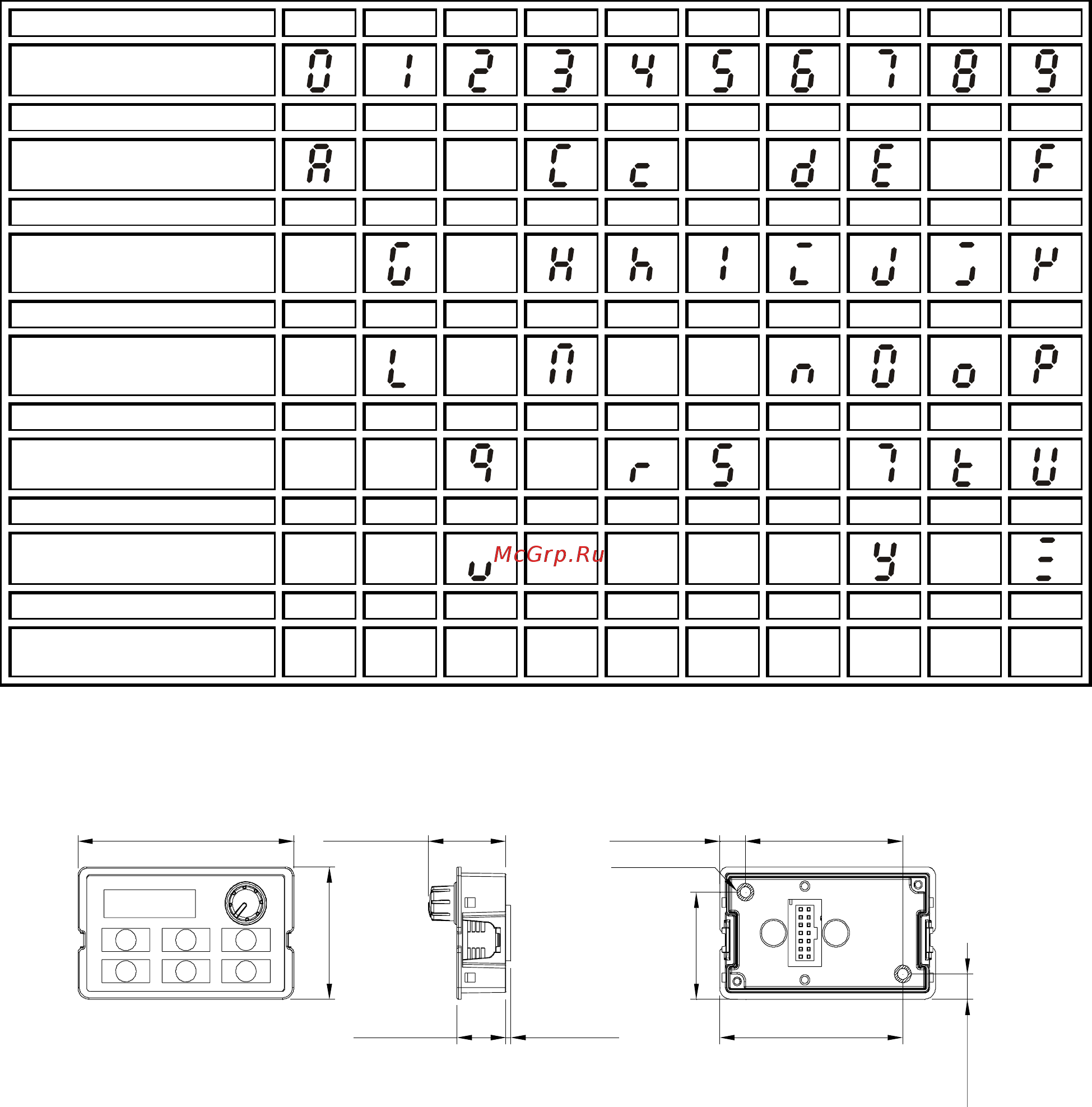 Delta Electronics VFD037CB43A-20 [68/363] Keypad dimensions