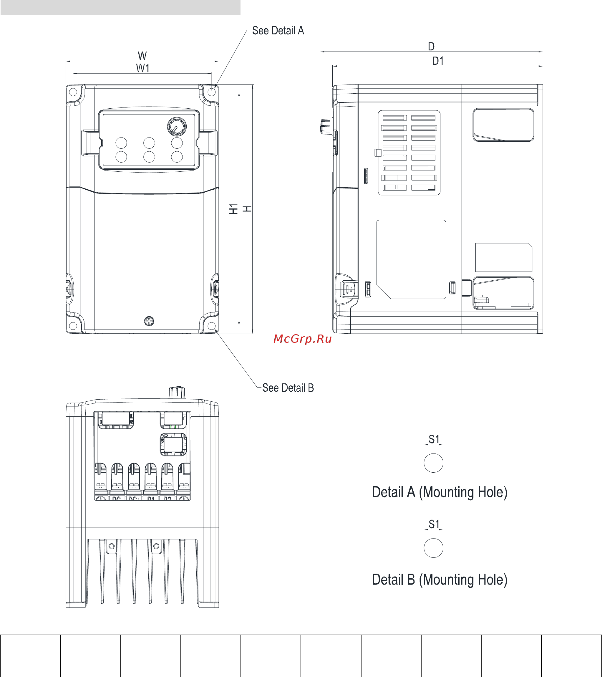 Delta Electronics VFD015CB23A-21M [8/363] Dimensions