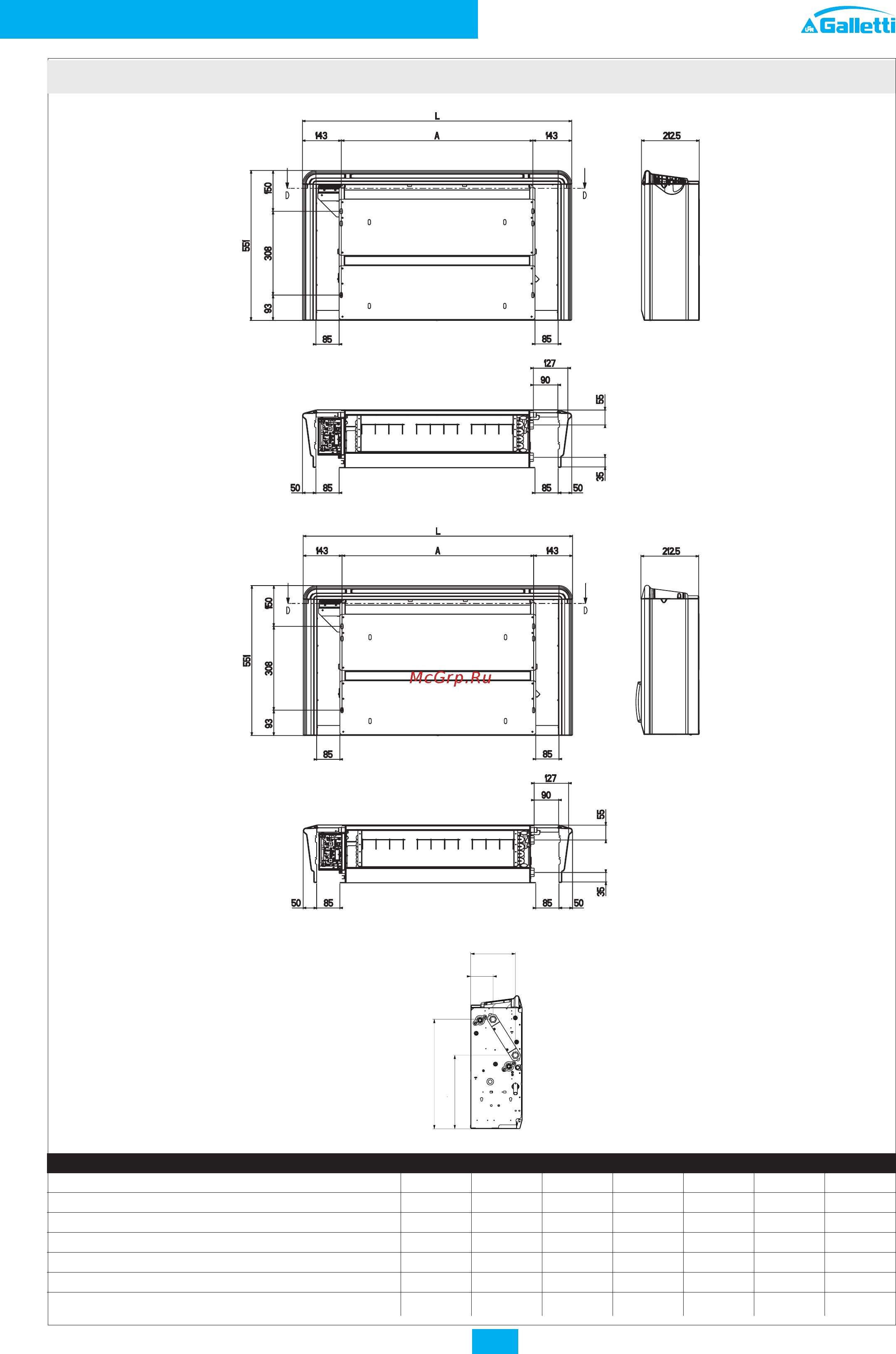 Galletti WH10 [16/44] Специальныефанкойлысцентробежнымвентиляторо