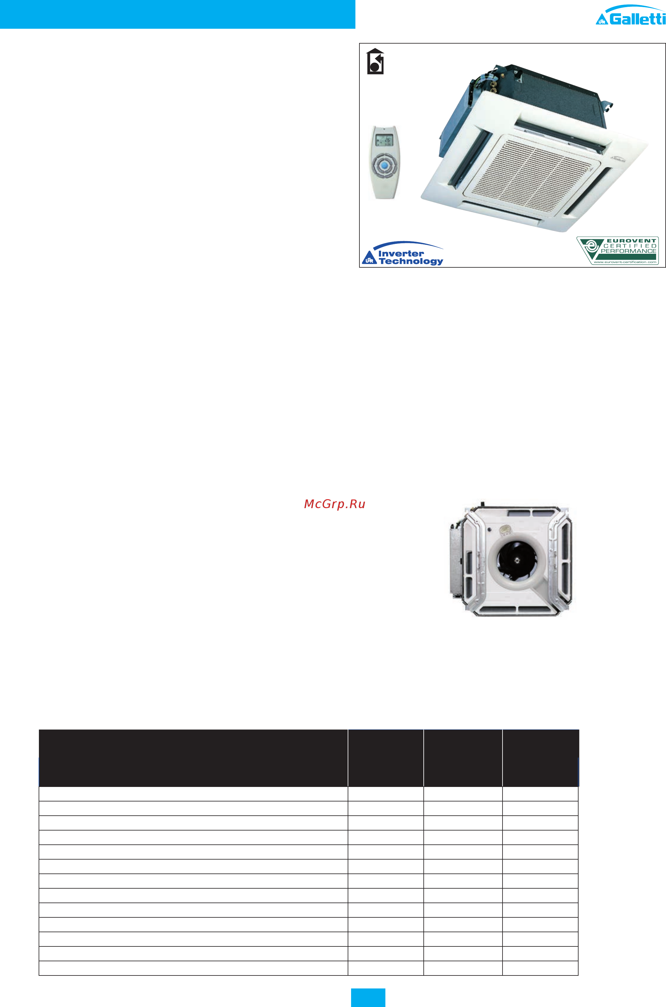 Galletti WH10 [20/44] Кассетныефанкойл