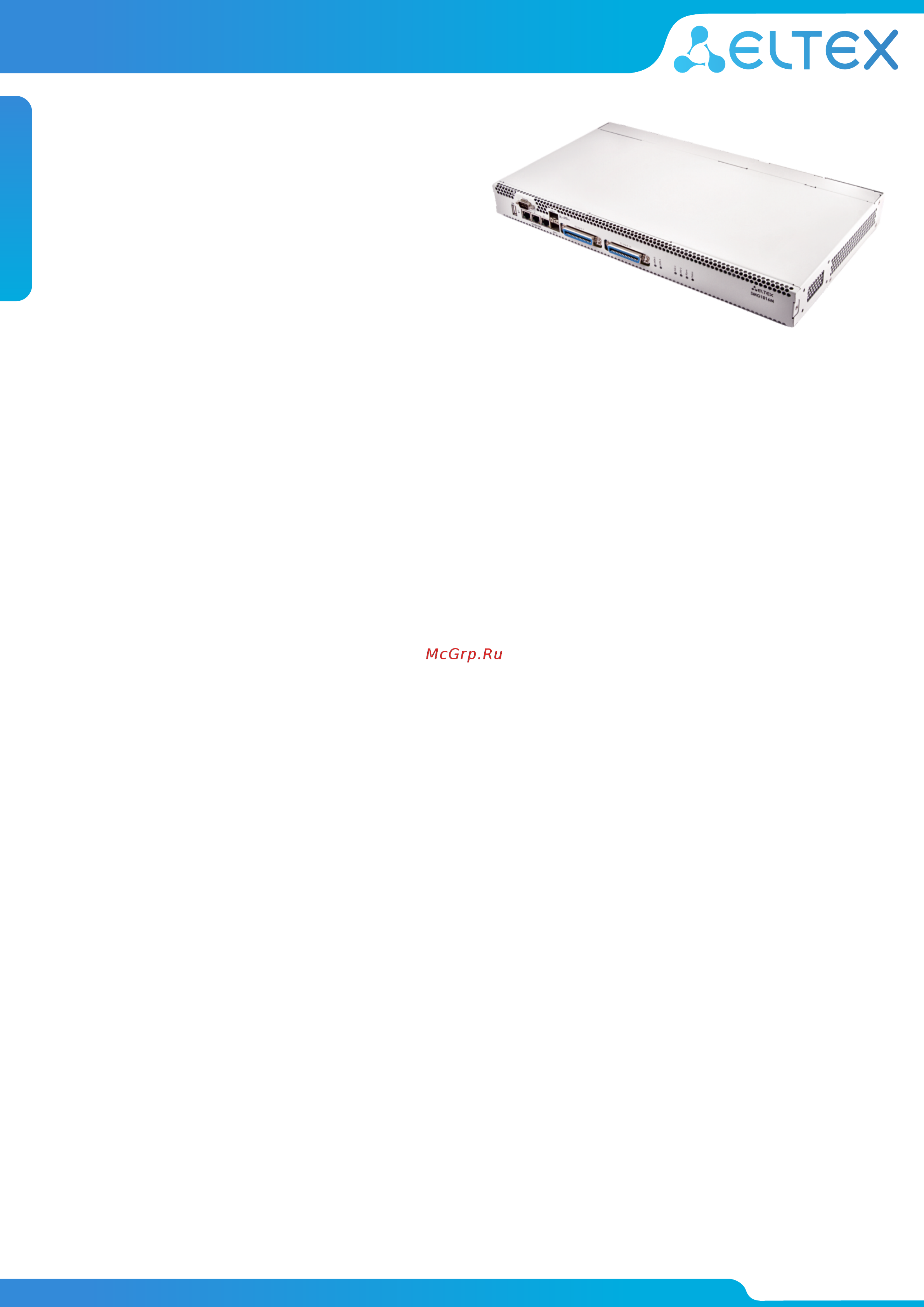 Eltex SMG-1016M-V52AN Техническое описание онлайн