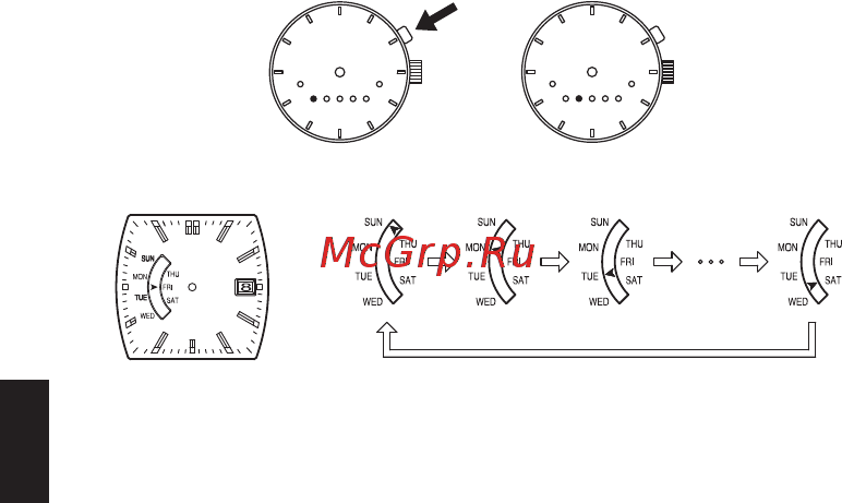 Orient FX01002B [16/24] Установка дня недели fp 46w