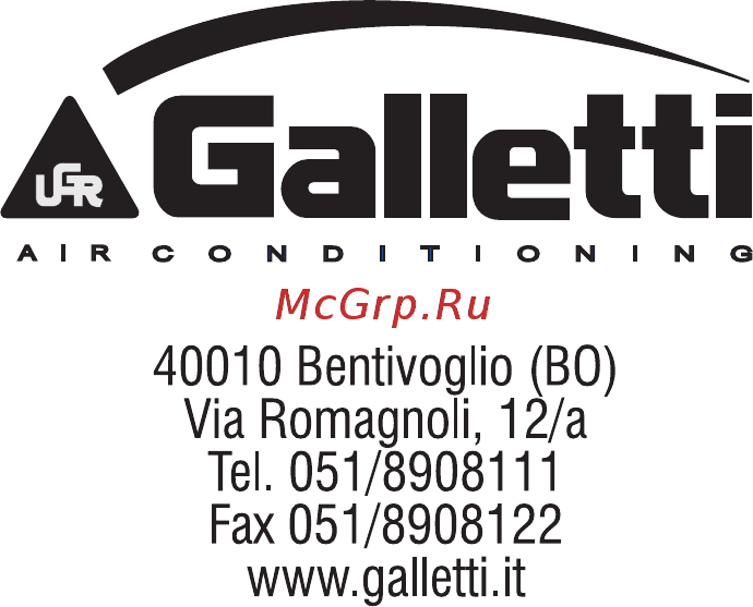 Galletti FU-3 Инструкция по эксплуатации онлайн [36/36] 462677