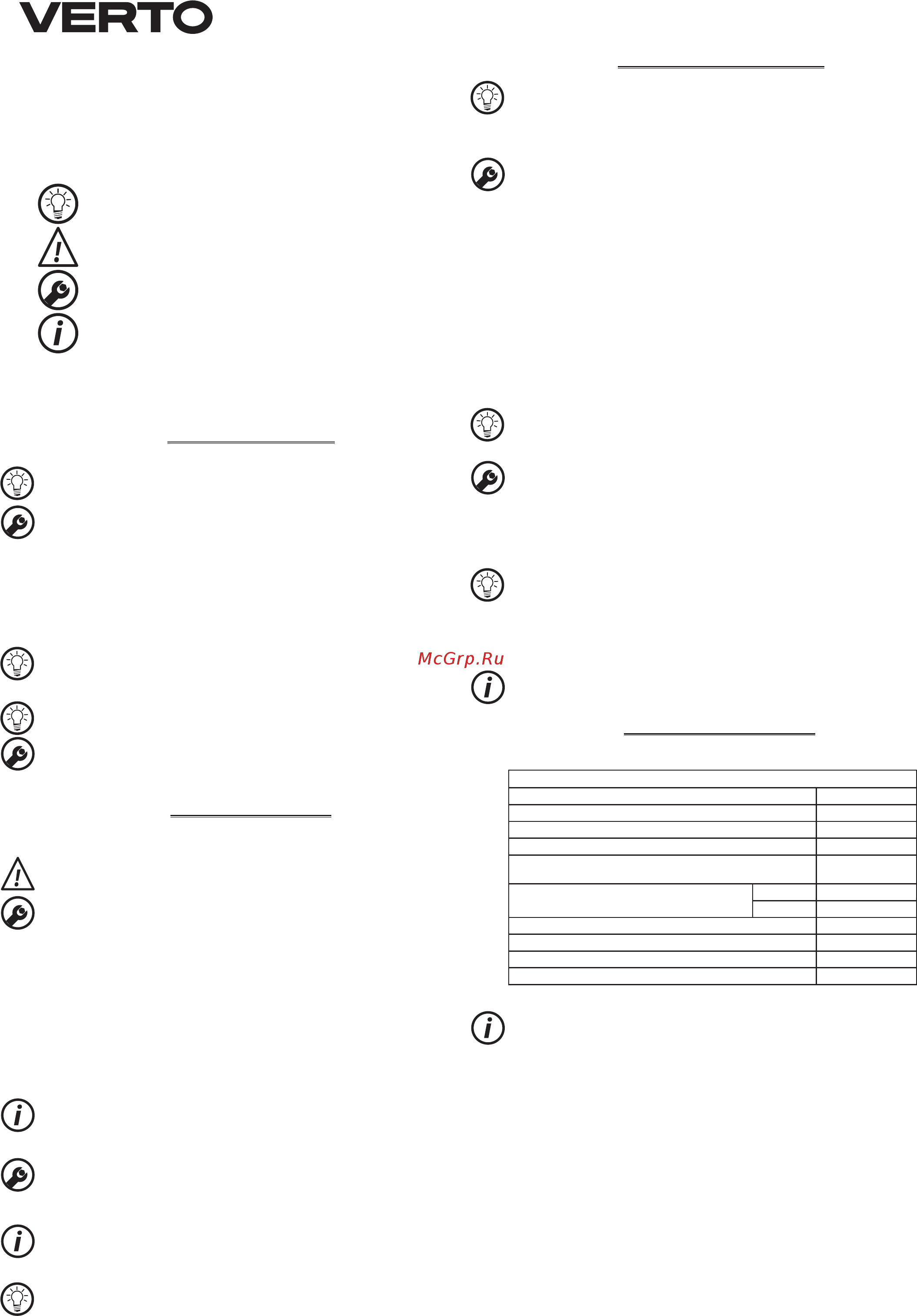 Verto 52G166 [46/48] Bediening en onderhoud
